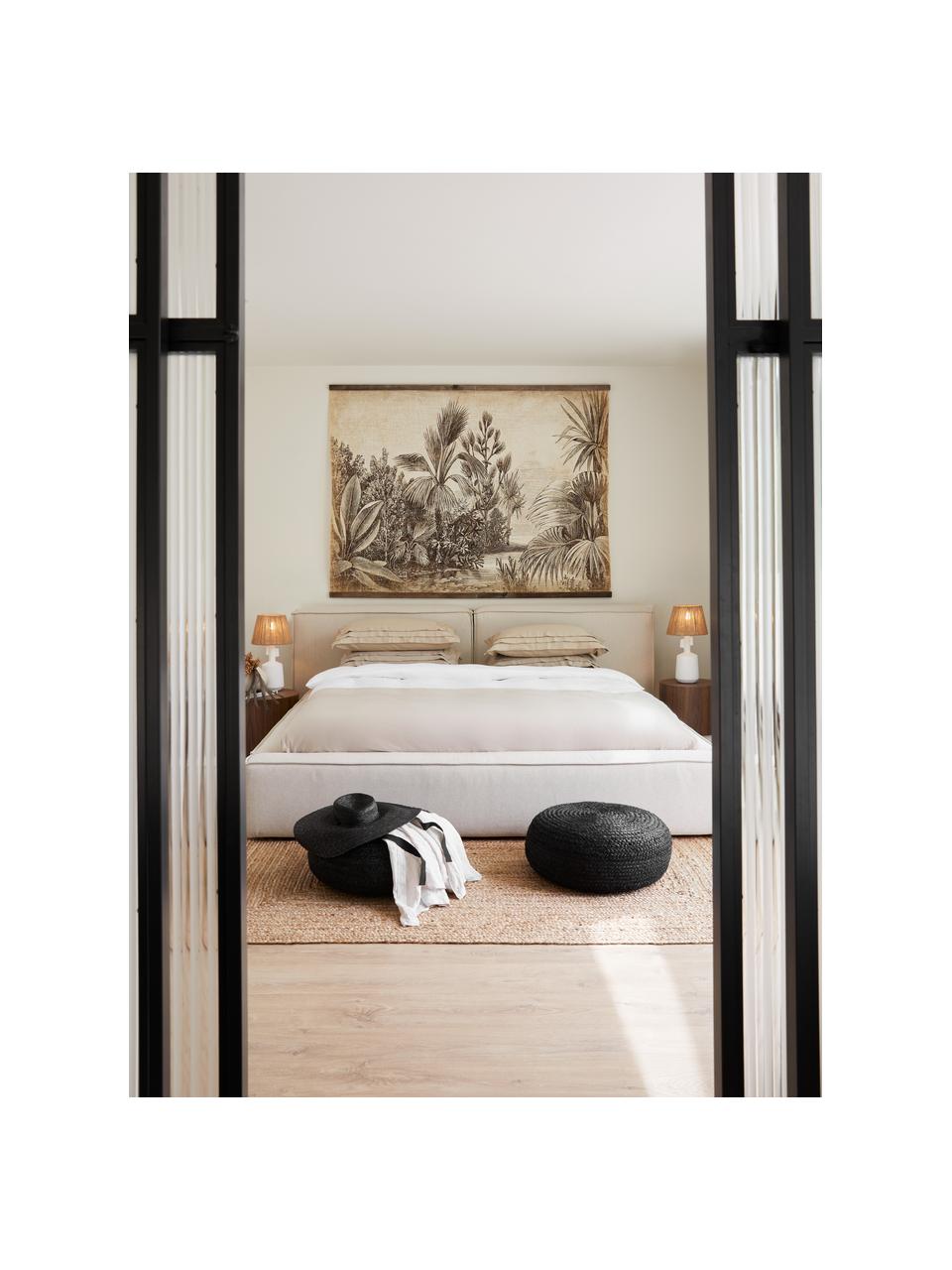Čalouněná postel Lennon, Béžová, Š 140 cm, D 200 cm