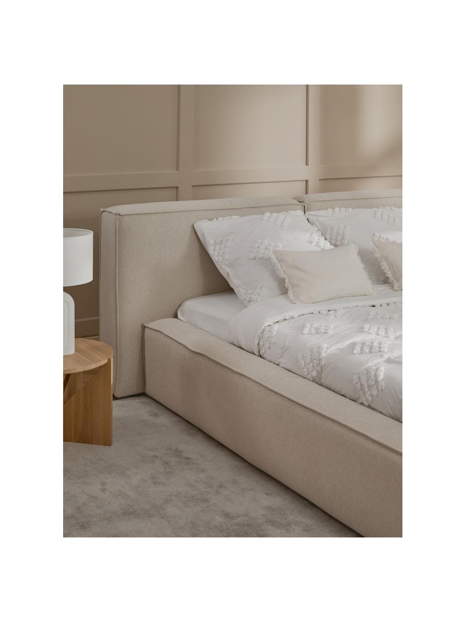Čalouněná postel Lennon, Béžová, Š 180 cm, D 200 cm