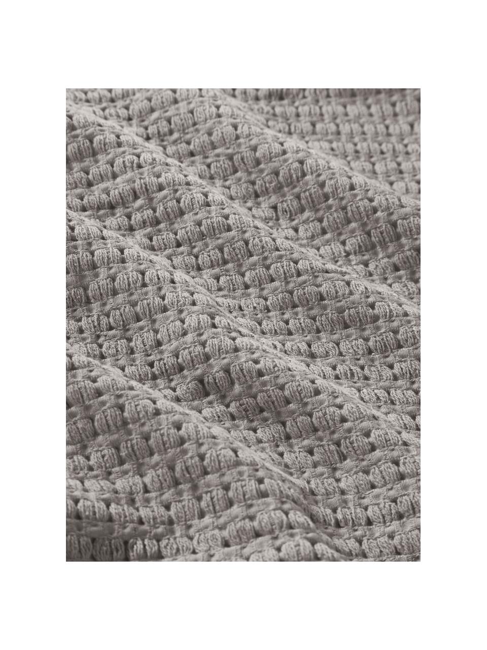 Deka s vaflovou štruktúrou Adair, 100 %  bavlna, Sivá, Š 180 x D 250 cm