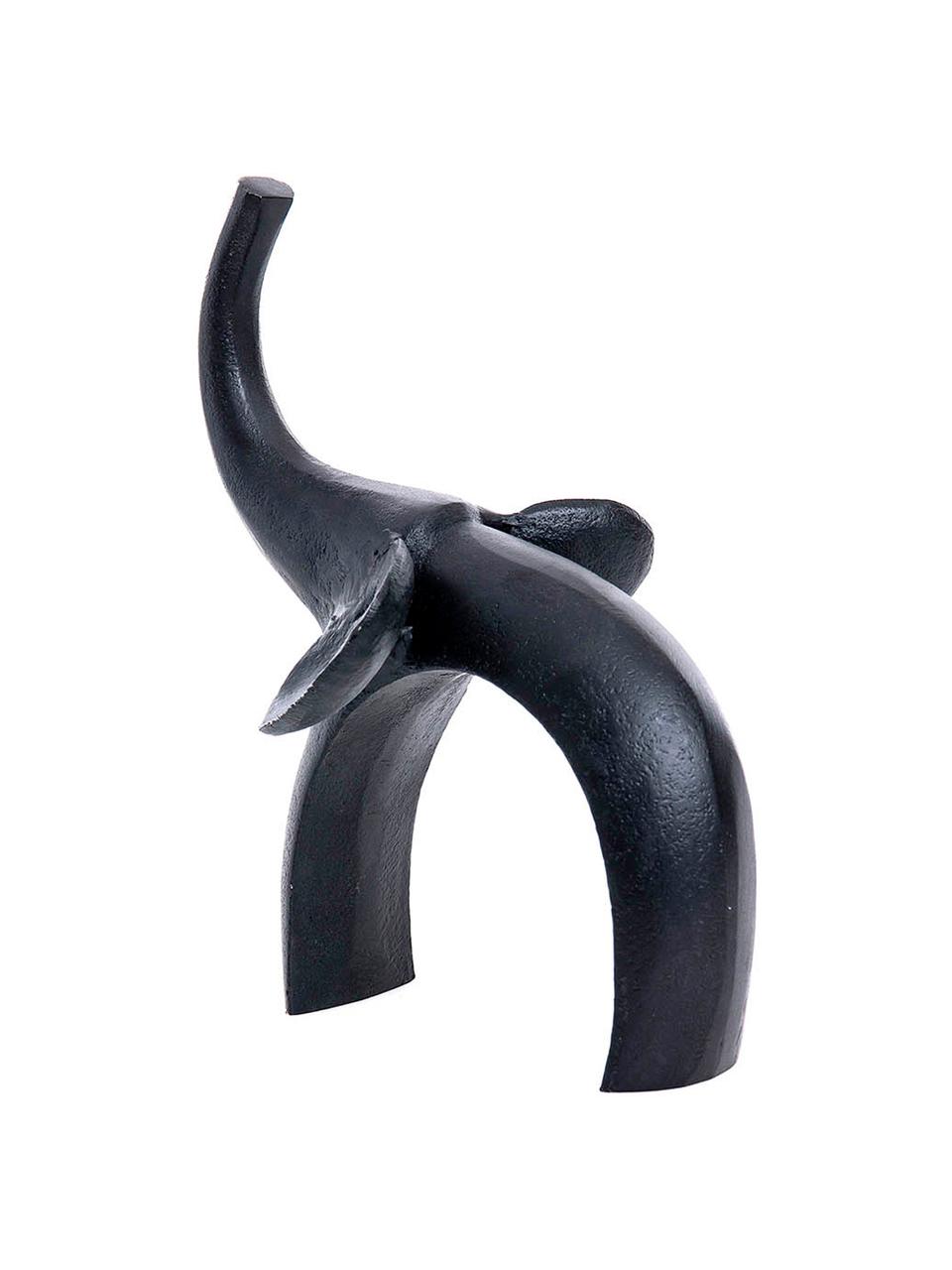 Figura decorativa Elloi, Aluminio, Negro, An 18 x Al 18 cm