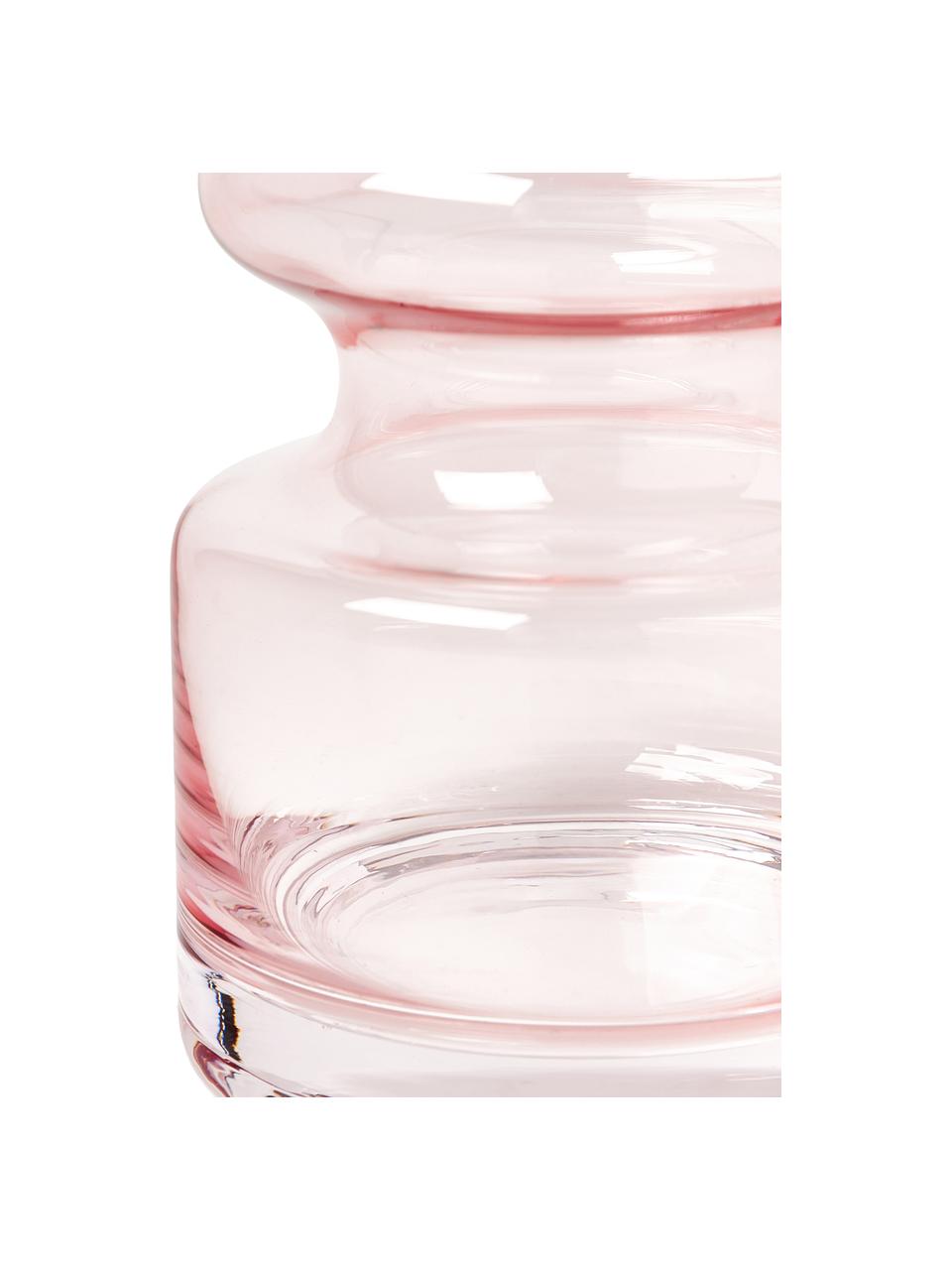 Mundgeblasene Glas-Vase Clea, Glas, Rosa, Ø 10 x H 18 cm