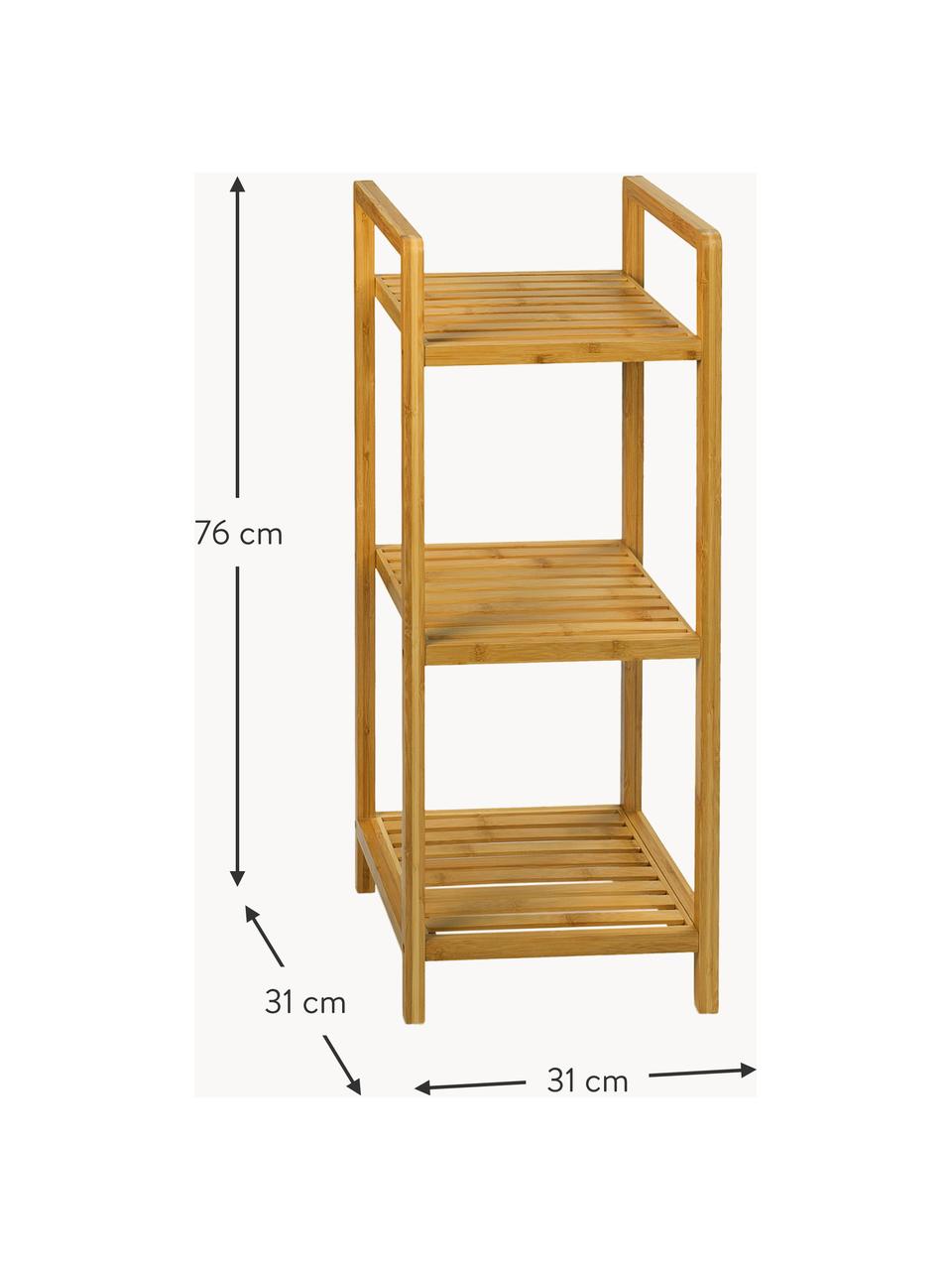 Estantería  de madera de bambú Tier, Bambú, Madera de bambú, An 31 x Al 76 cm