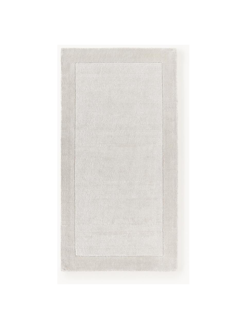 Kurzflor-Teppich Kari, 100 % Polyester, GRS-zertifiziert, Grautöne, B 80 x L 150 cm (Größe XS)