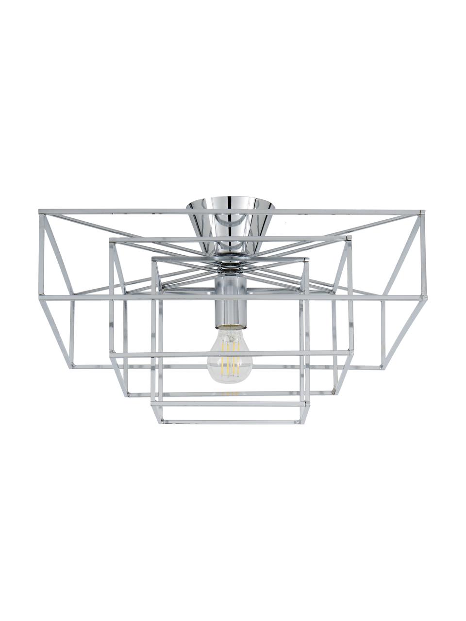 Lampa sufitowa Cube, Chrom, S 46 x W 27 cm