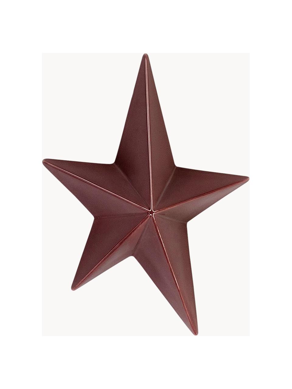 Decorazione da parete Star, Gres, Prugna, Larg. 14 x Alt. 18 cm