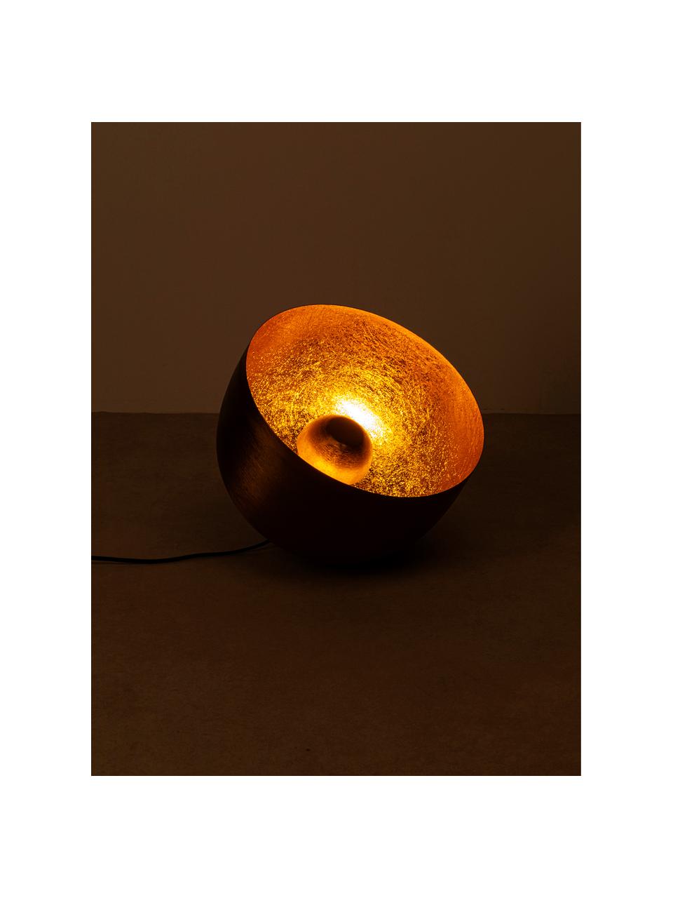 Vloerlamp Apollon, Zwart, goudkleurig, Ø 35 x H 31 cm