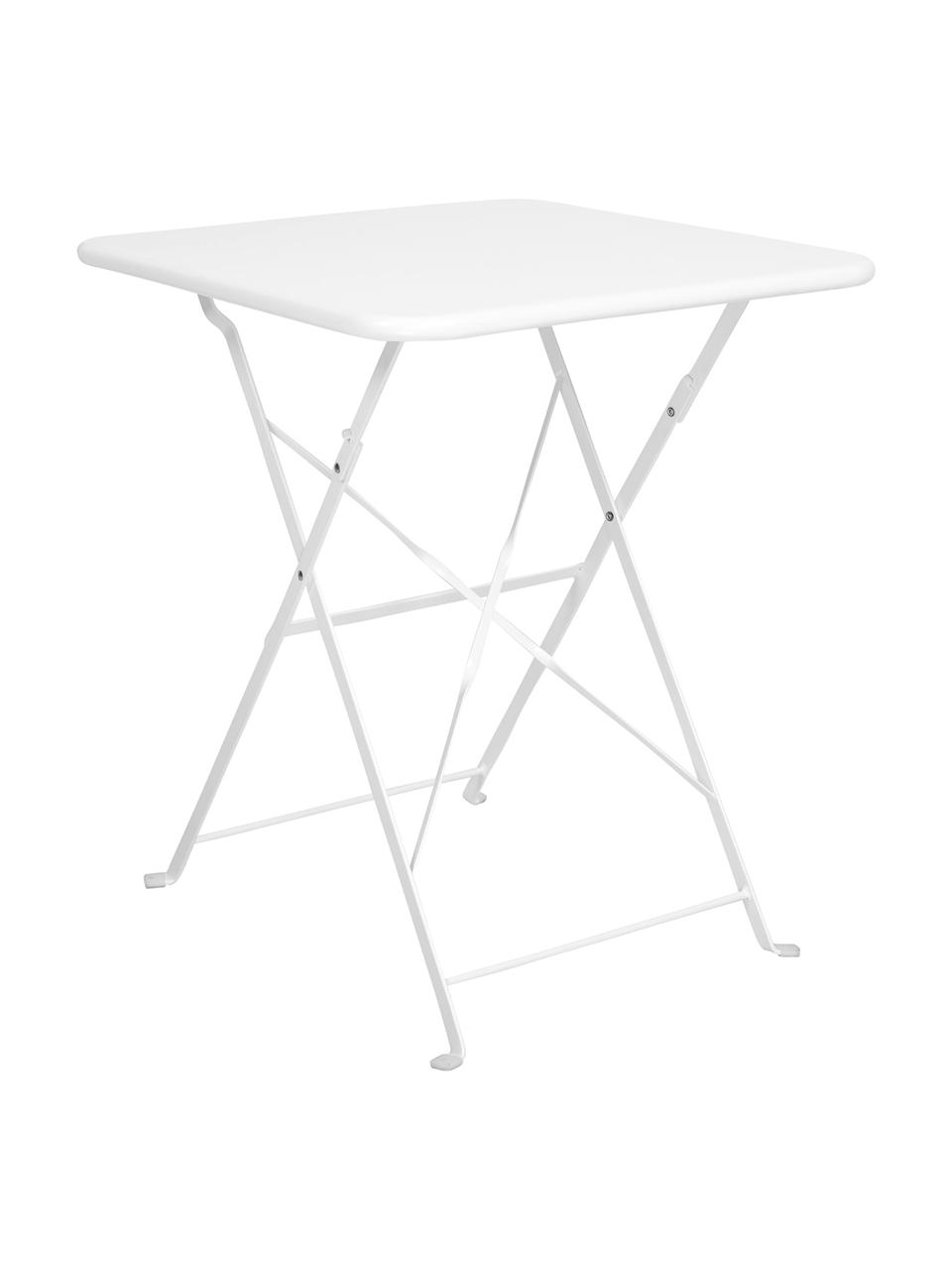 Table de balcon pliante en métal Daisy, Blanc