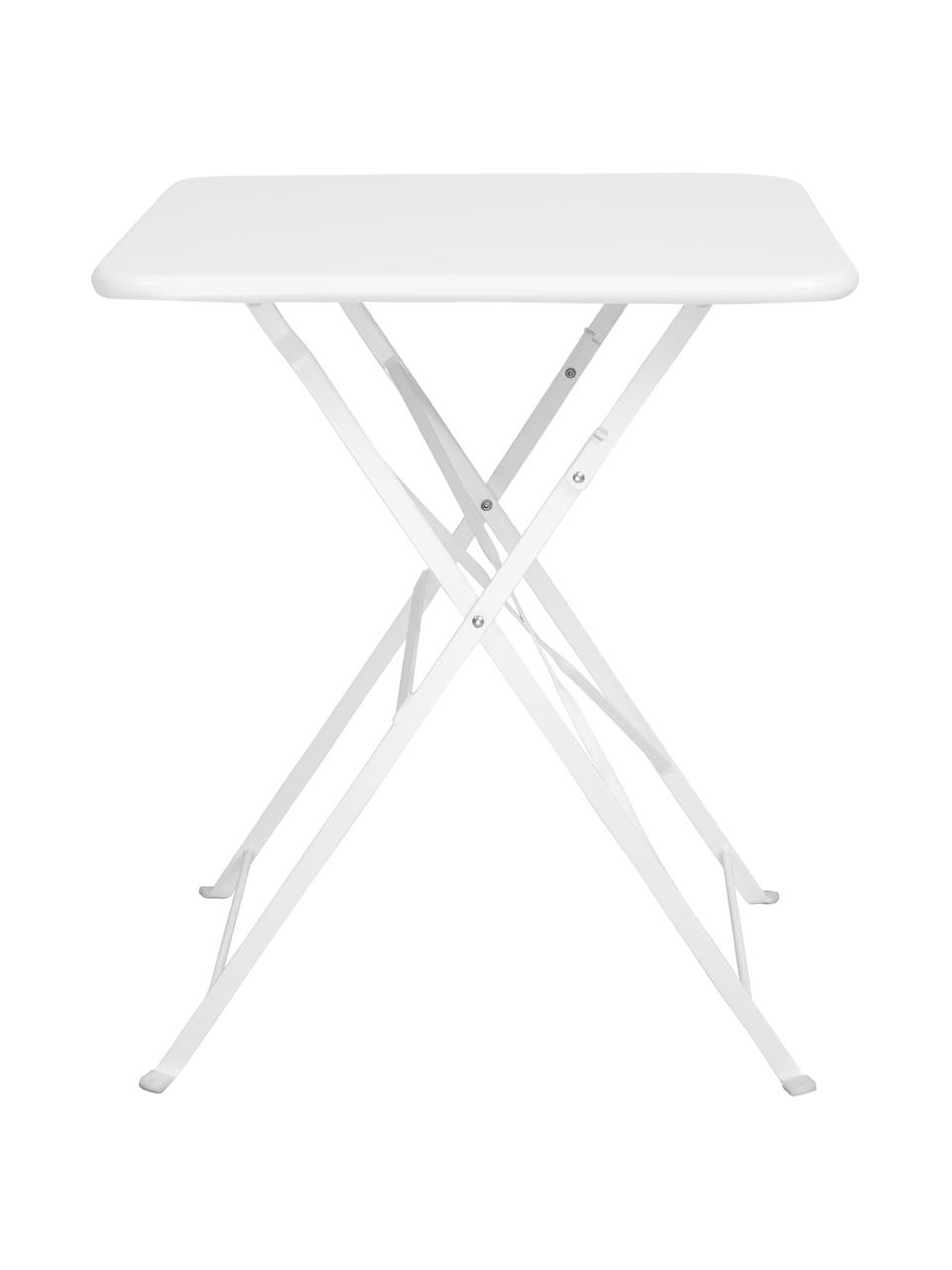 Table de balcon pliante en métal Daisy, Blanc