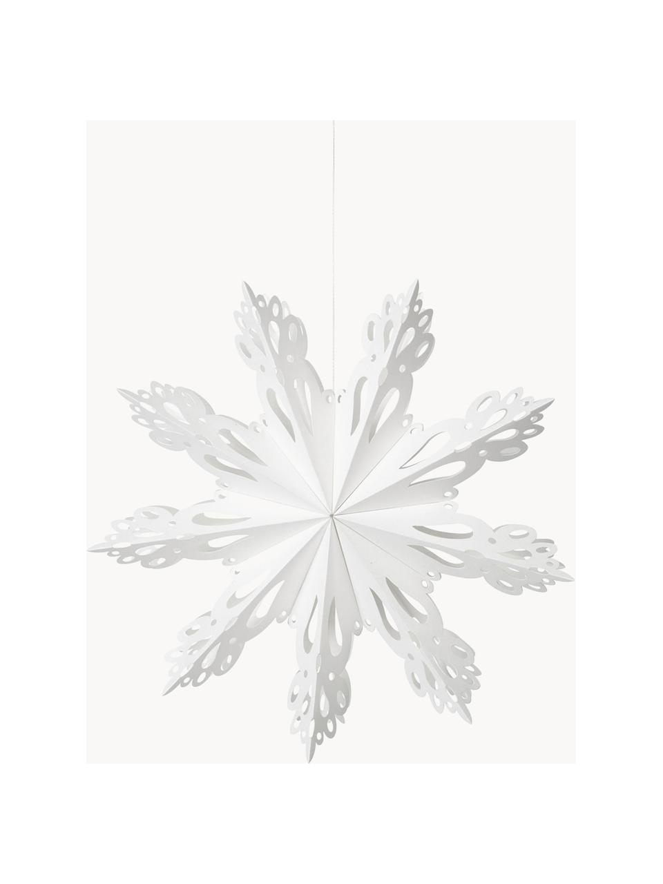 Décoration de sapin de Noël Snowflake, Carton, Blanc, Ø 30 cm