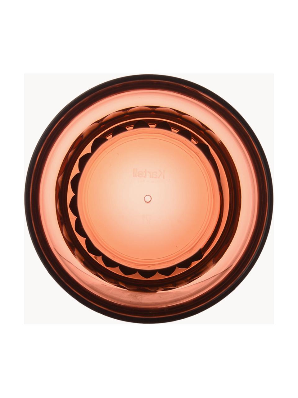 Pohár na vodu Trama, 4 ks, Umelá hmota, Oranžová, priehľadná, Ø 9 x V 13 cm, 460 ml