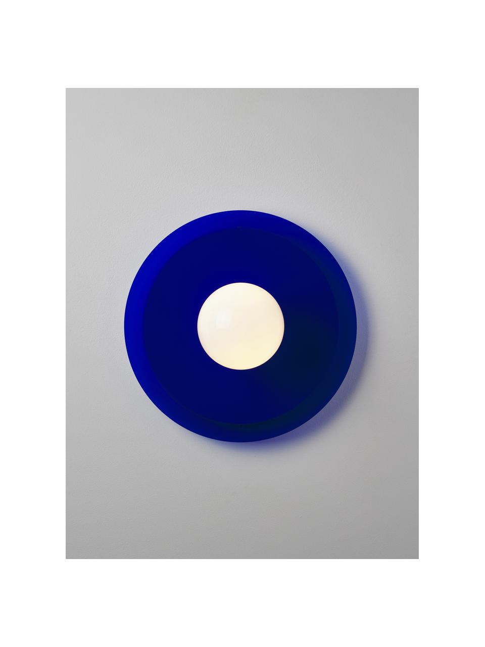Plafonnier/applique Starling, Blanc, bleu, Ø 33 x prof. 14 cm