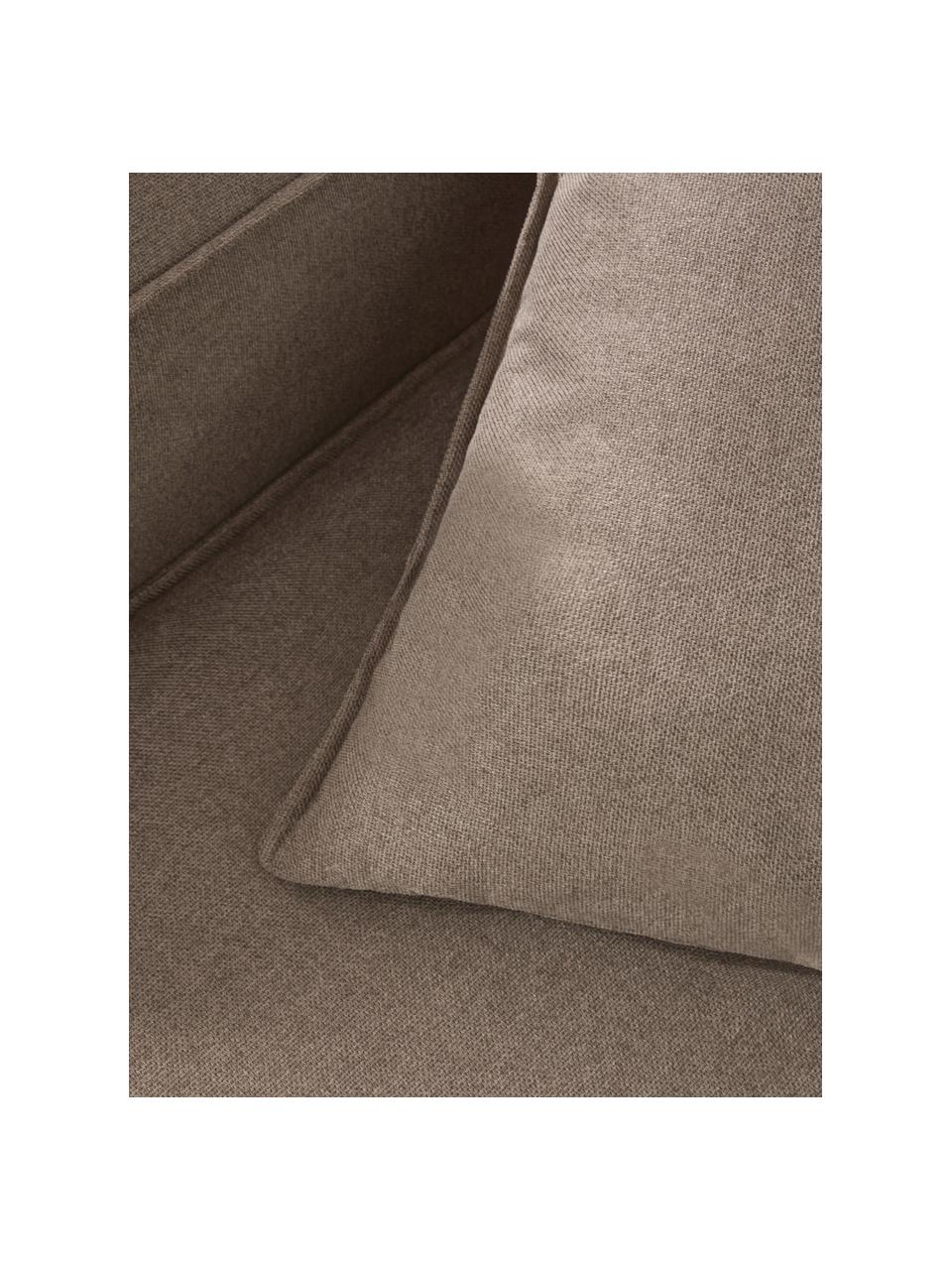 Cuscino arredo color Lennon, Rivestimento: 100% poliestere, Tessuto marrone, Larg. 60 x Lung. 60 cm