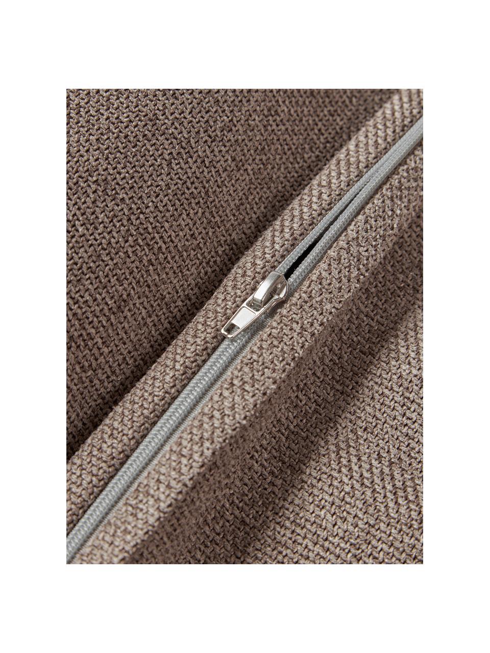 Bankkussen Lennon, Bekleding: 100% polyester, Geweven stof taupe, B 70 x L 70 cm