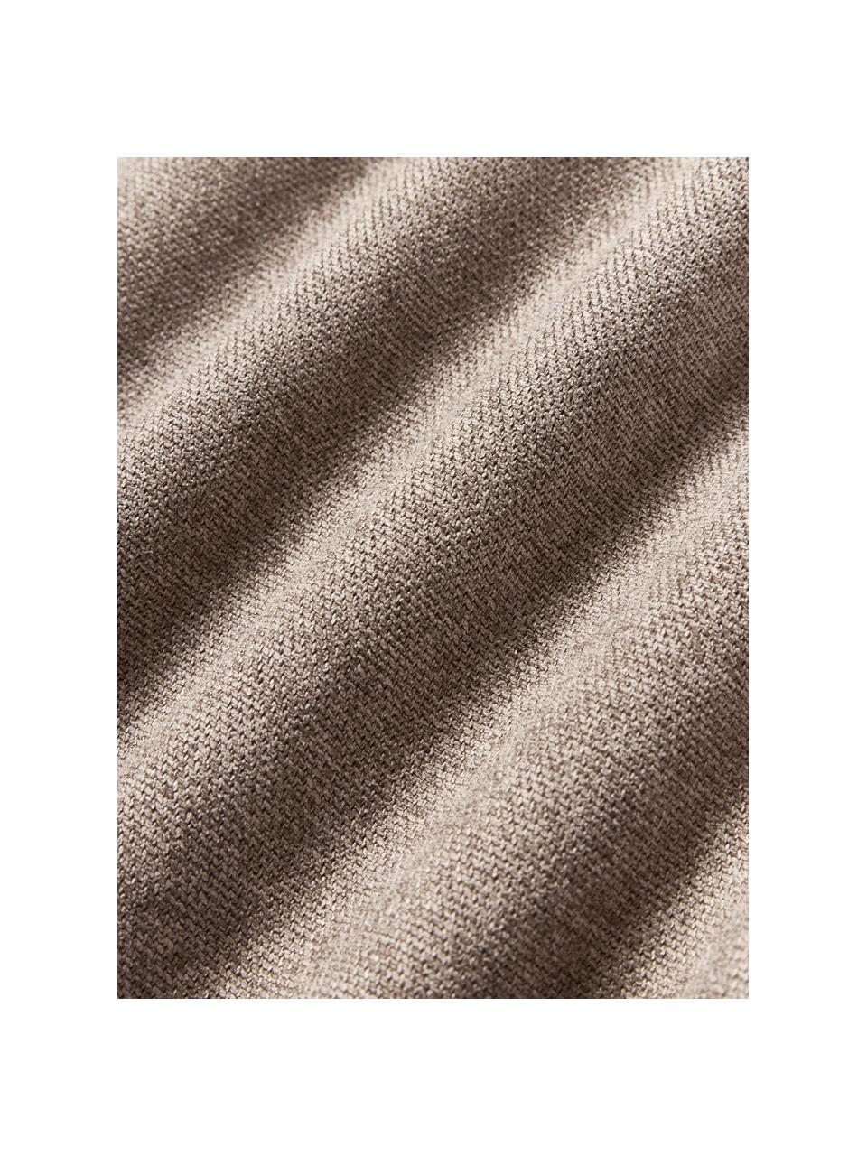 Bankkussen Lennon, Bekleding: 100% polyester, Geweven stof taupe, B 70 x L 70 cm