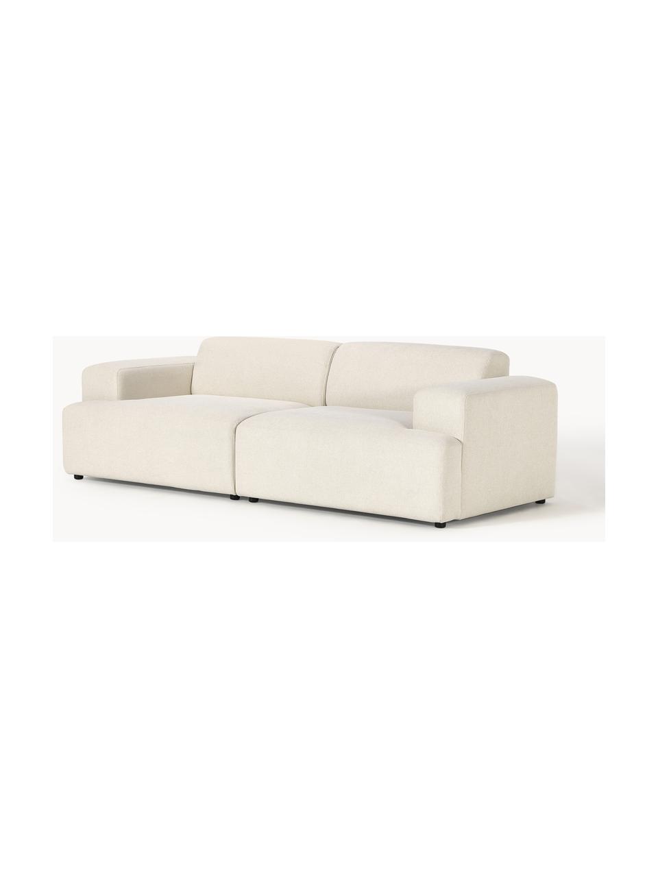 Sofá Melva (3 plazas), Tapizado: 100% poliéster Alta resis, Estructura: madera de pino y abeto ma, Patas: plástico. Este producto e, Tejido Off White, An 238 x F 101 cm