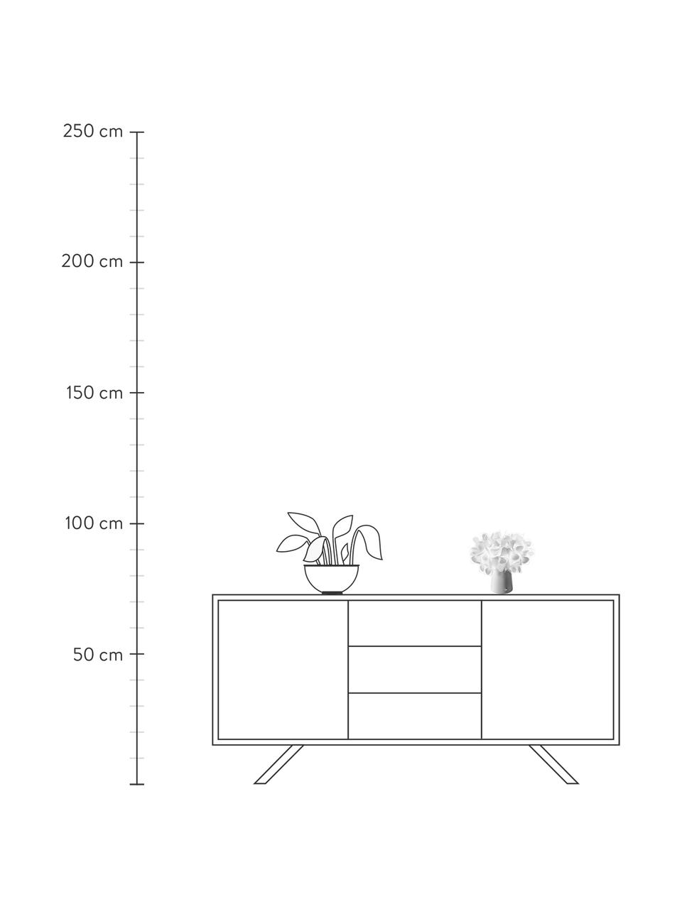 Lampada piccola portatile da tavolo a LED dimmerabile Clizia, Paralume: Lentiflex, Base della lampada: Lentiflex, Grigio chiaro, trasparente, Ø 27 x Alt. 25 cm