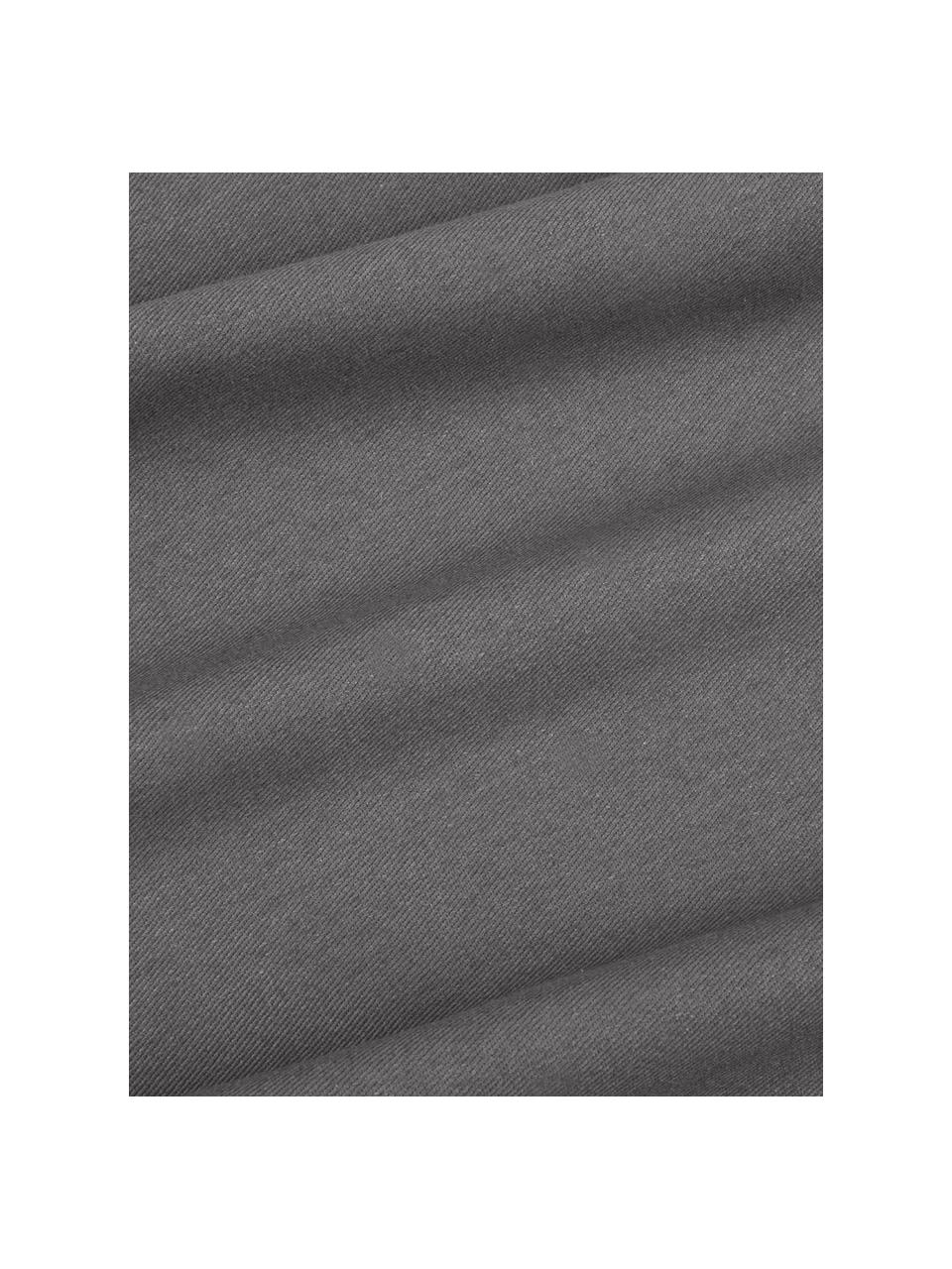 Katoenen kussenhoes Mads in donkergrijs, 100% katoen, Donkergrijs, 30 x 50 cm