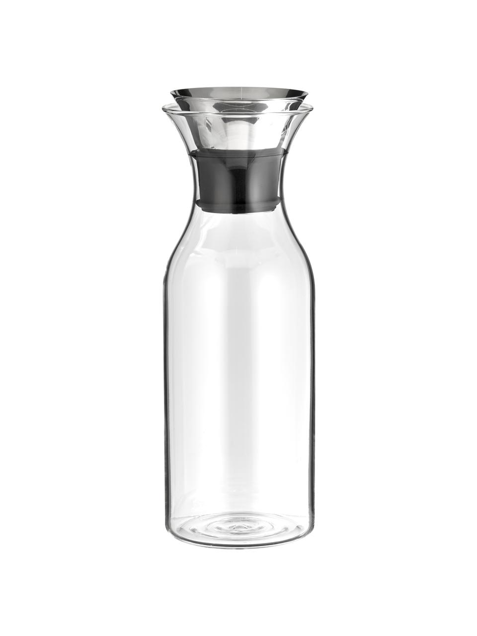 Carafe design Eva Solo, 1 l, Transparent, acier inoxydable, haut. 27 cm, 1 l