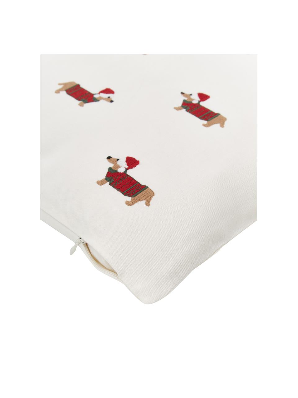 Poszewka na poduszkę Finn, 100% bawełna, Kremowobiały, S 45 x D 45 cm