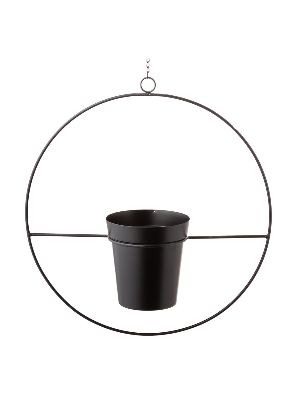 Cache-pot suspendu Undine, Noir