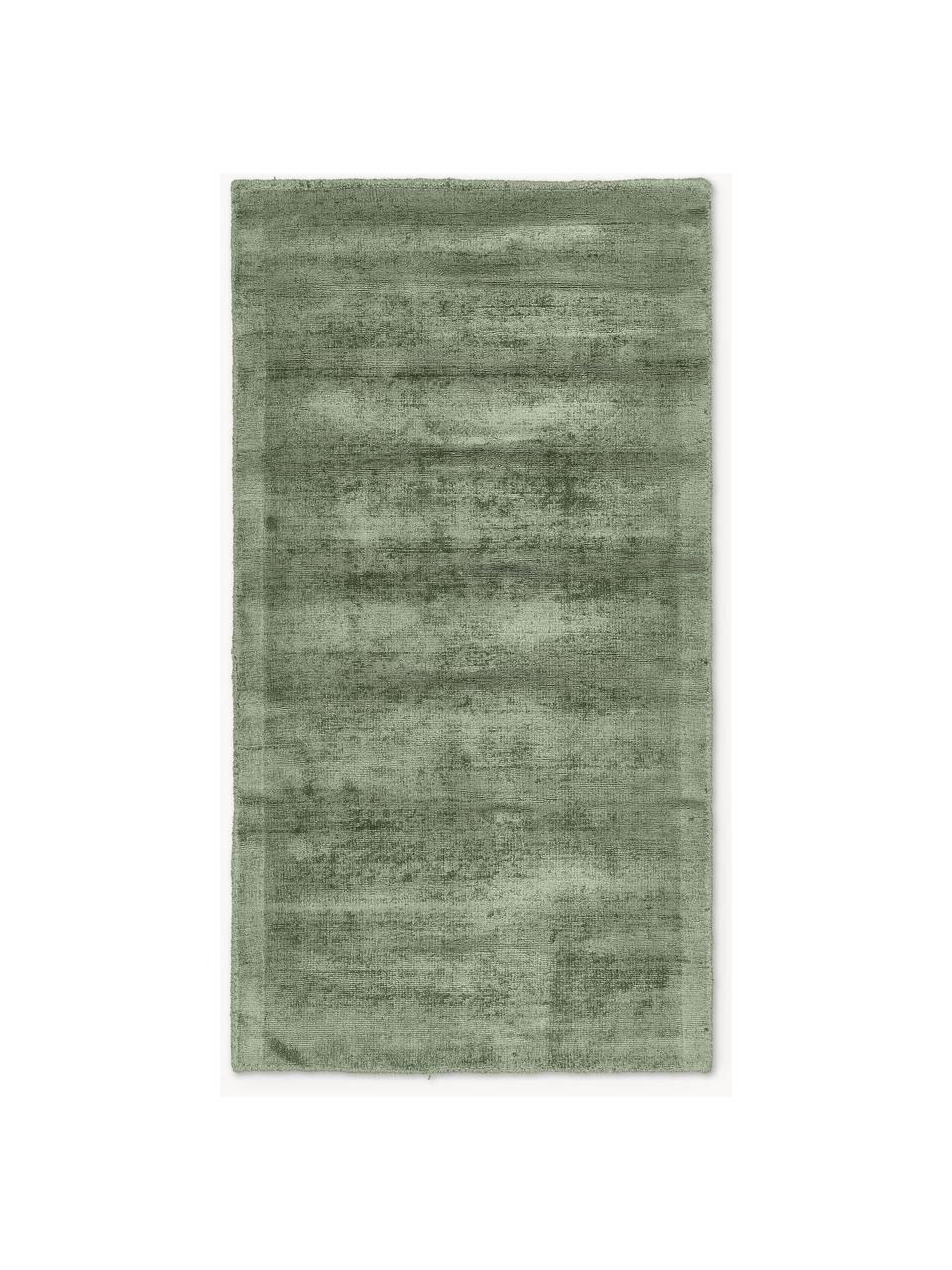 Tapis viscose - Gem vert olive 200x300 cm