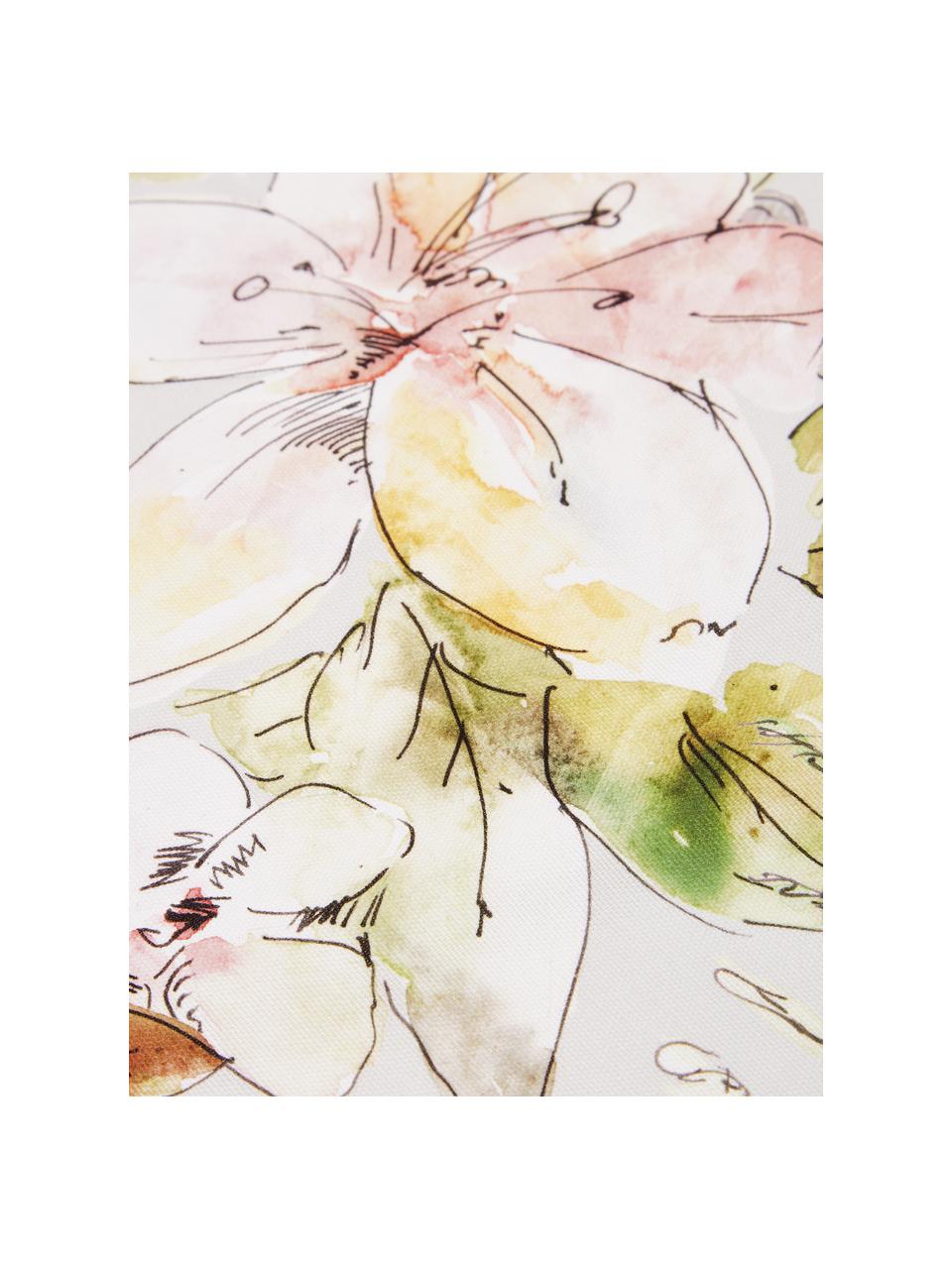 Camino de mesa de algodón Angelina, 100% algodón, Multicolor, An 50 x L 140 cm