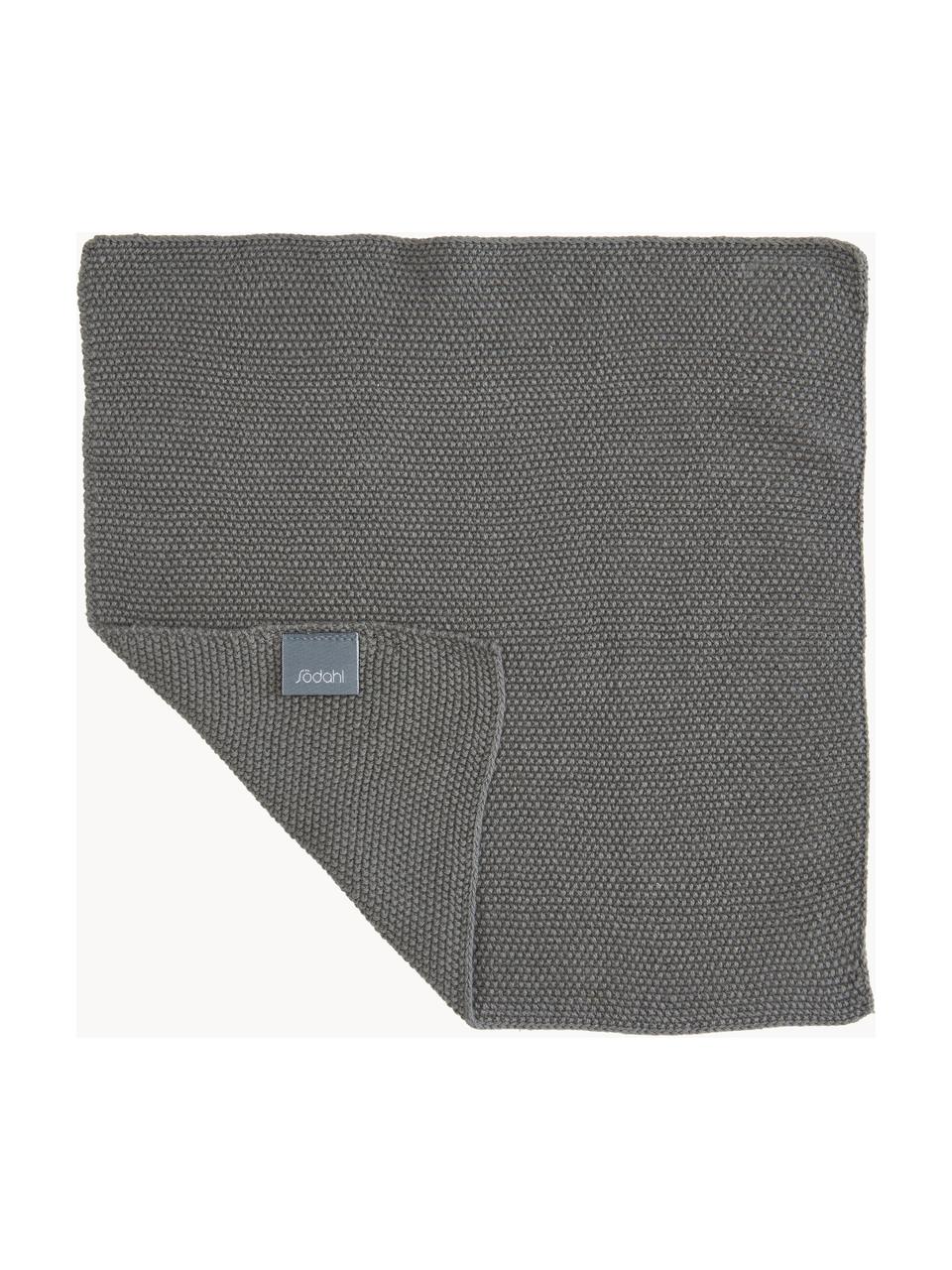 Paños de cocina de algodón Soft, 3 uds., 100% algodón, Gris, An 29 x L 30 cm