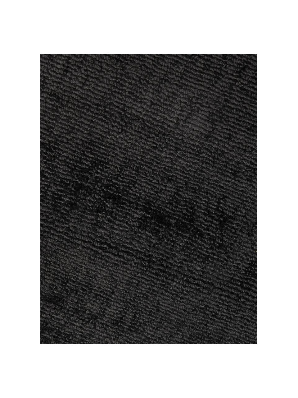 Tappeto in viscosa fatto a mano Jane, Retro: 100% cotone Il materiale , Antracite, Larg. 160 x Lung. 230 cm  (taglia M)
