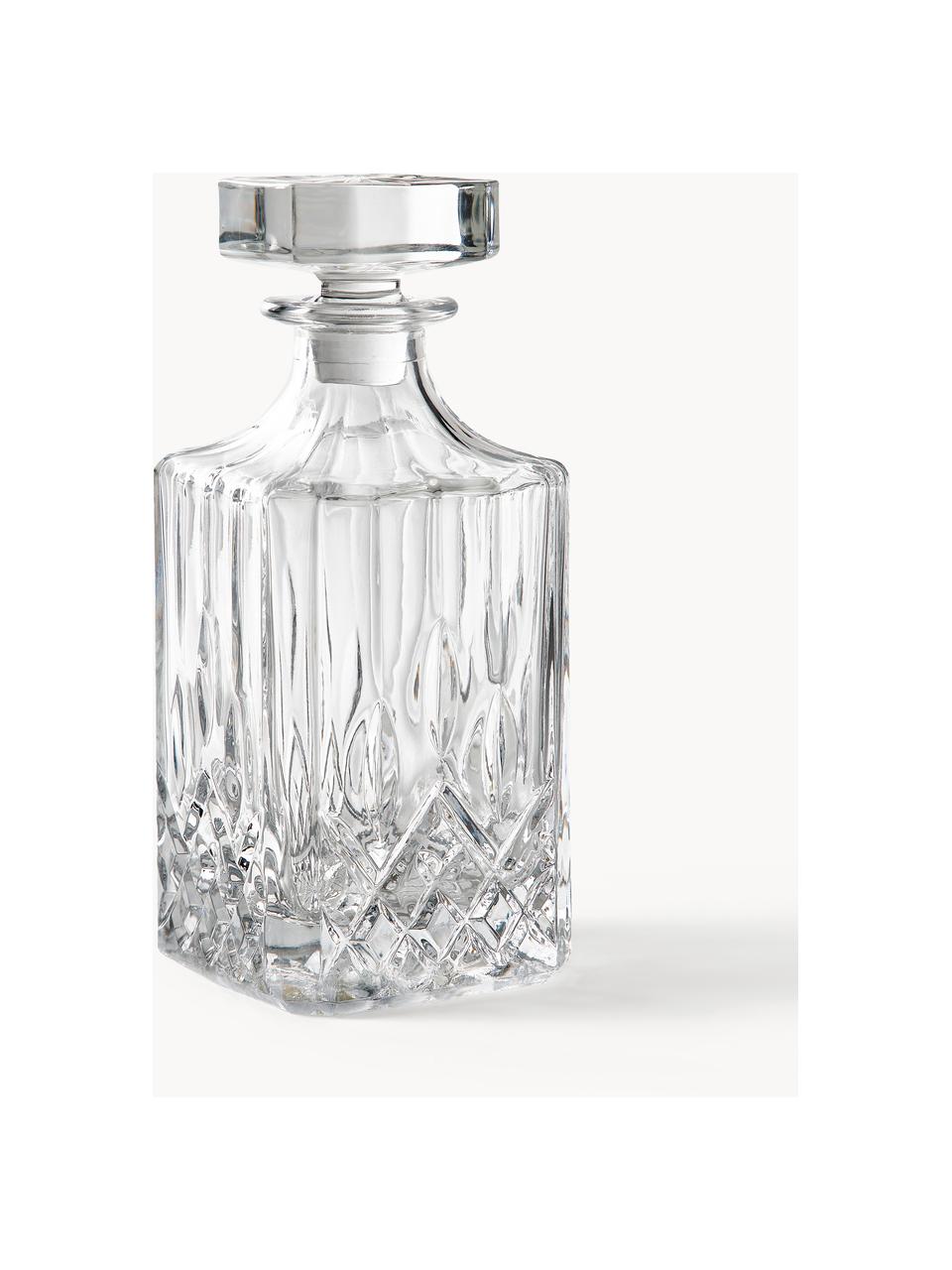 Decantador de cristal con relieve George, 700 ml, Transparente, 700 ml