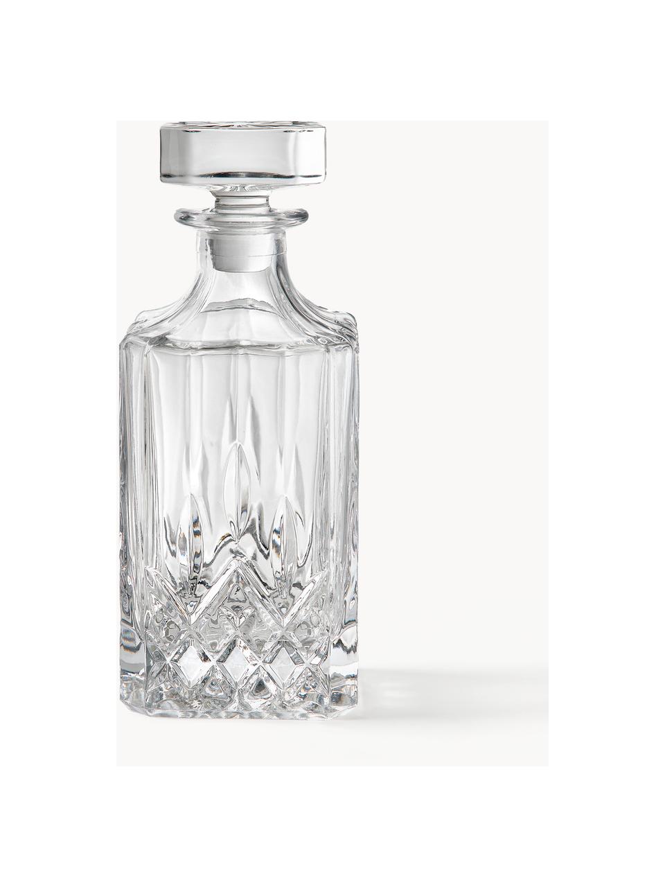 Decantador de cristal con relieve George, 700 ml, Transparente, 700 ml