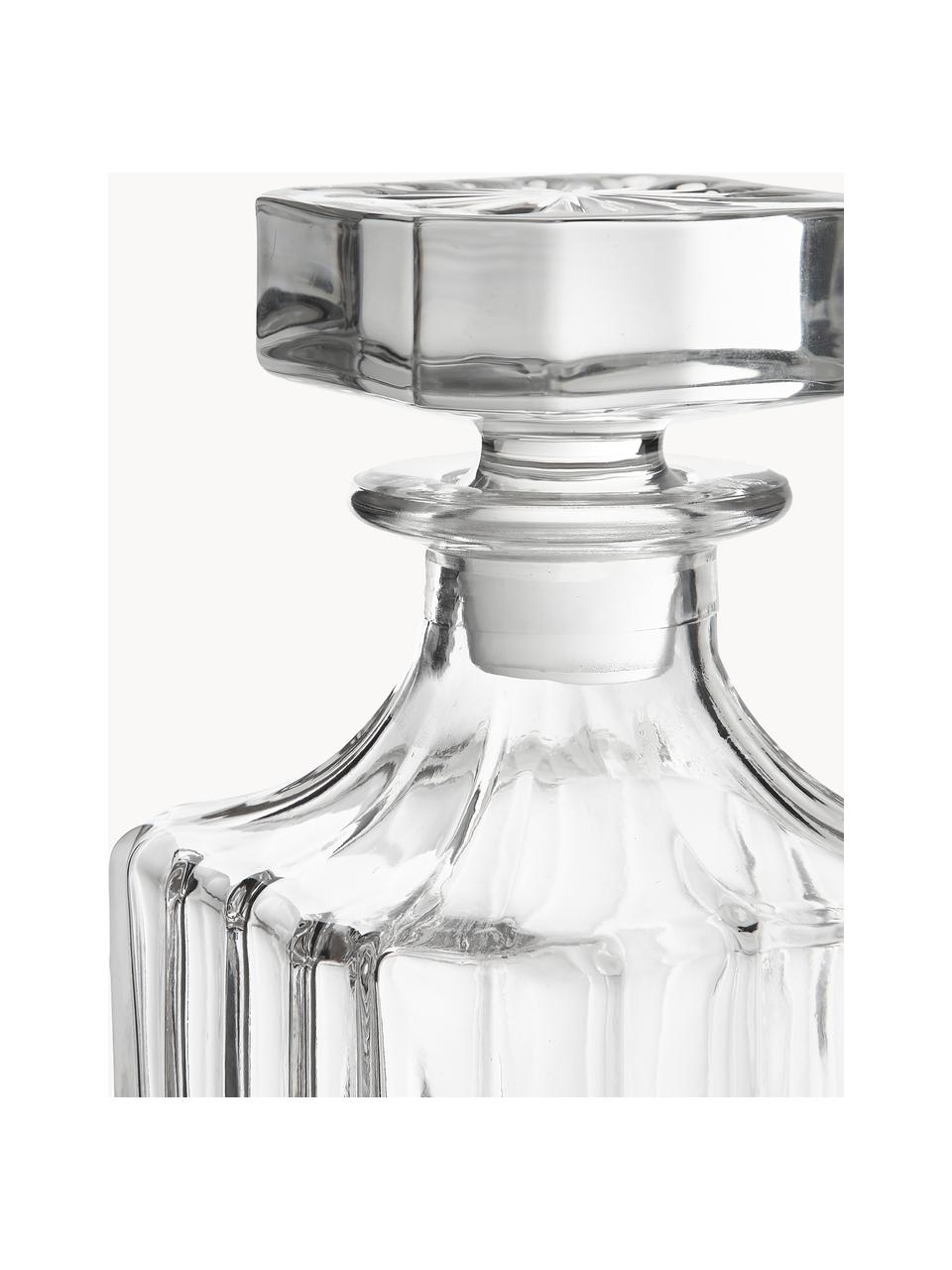 Decanter in cristallo con rilievo George, 700 ml, Trasparente, 700 ml