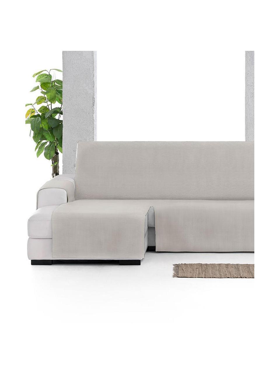 Narzuta na sofę narożną Levante, 65% bawełna, 35% poliester, Szarozielony, S 150 x D 240 cm, lewostronna