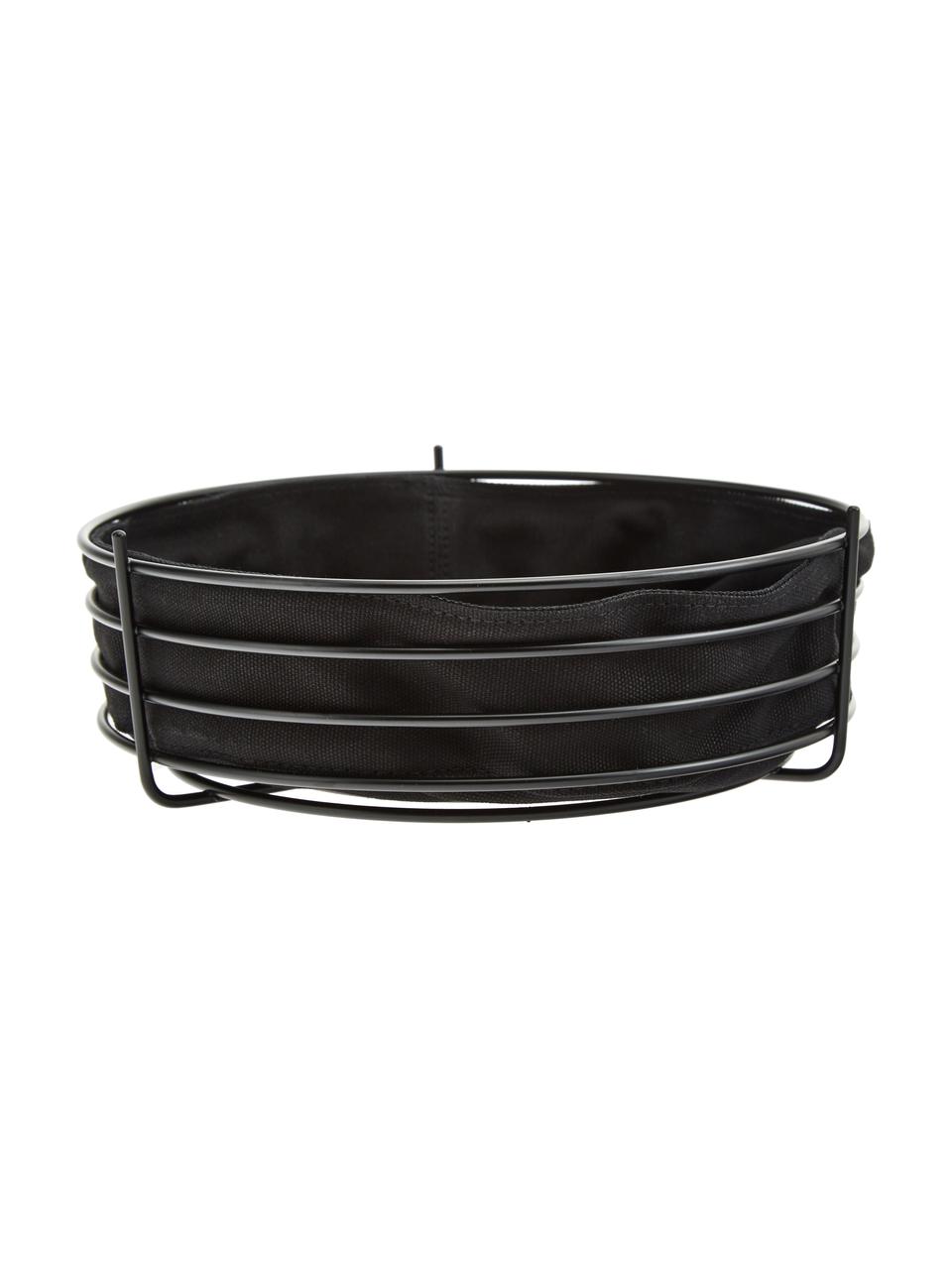 Broodmand Gola, Broodmand: gecoat metaal, Zwart, Ø 26 x H 8 cm