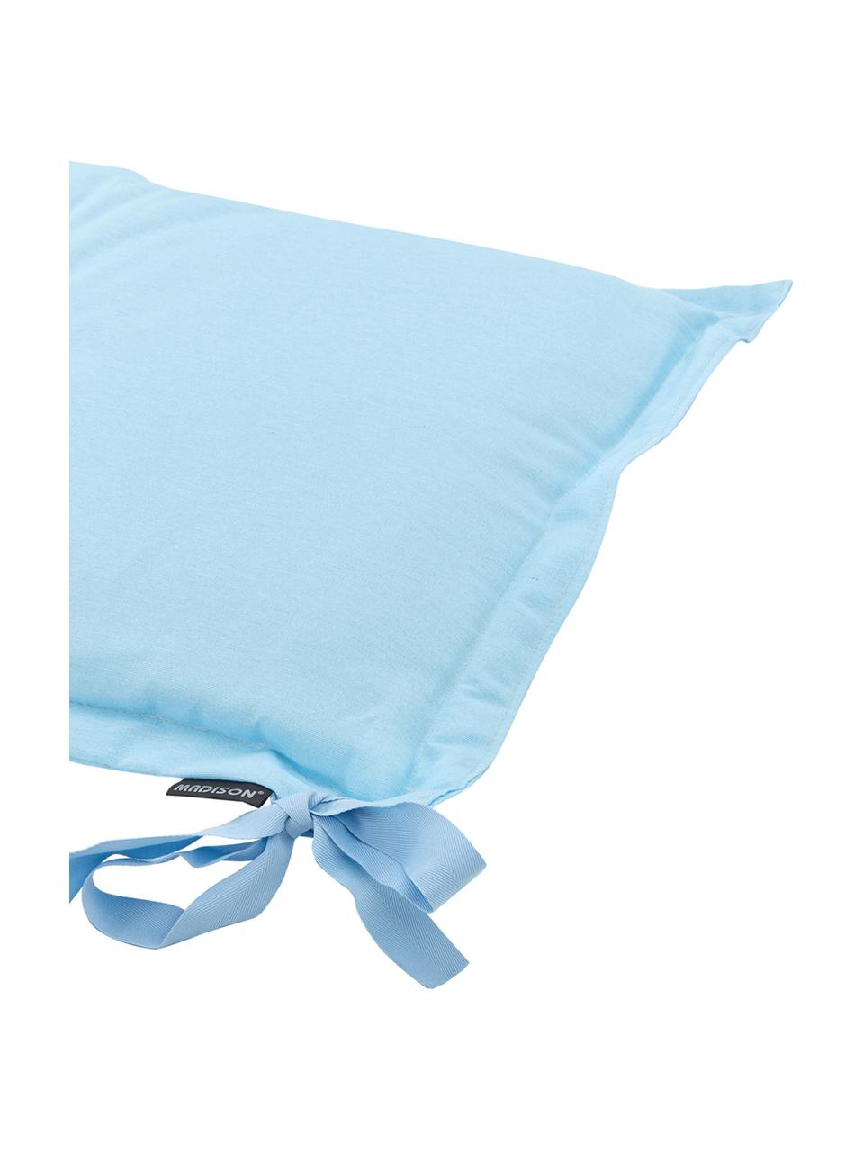 Coussin pour banc bleu ciel Panama, Bleu ciel