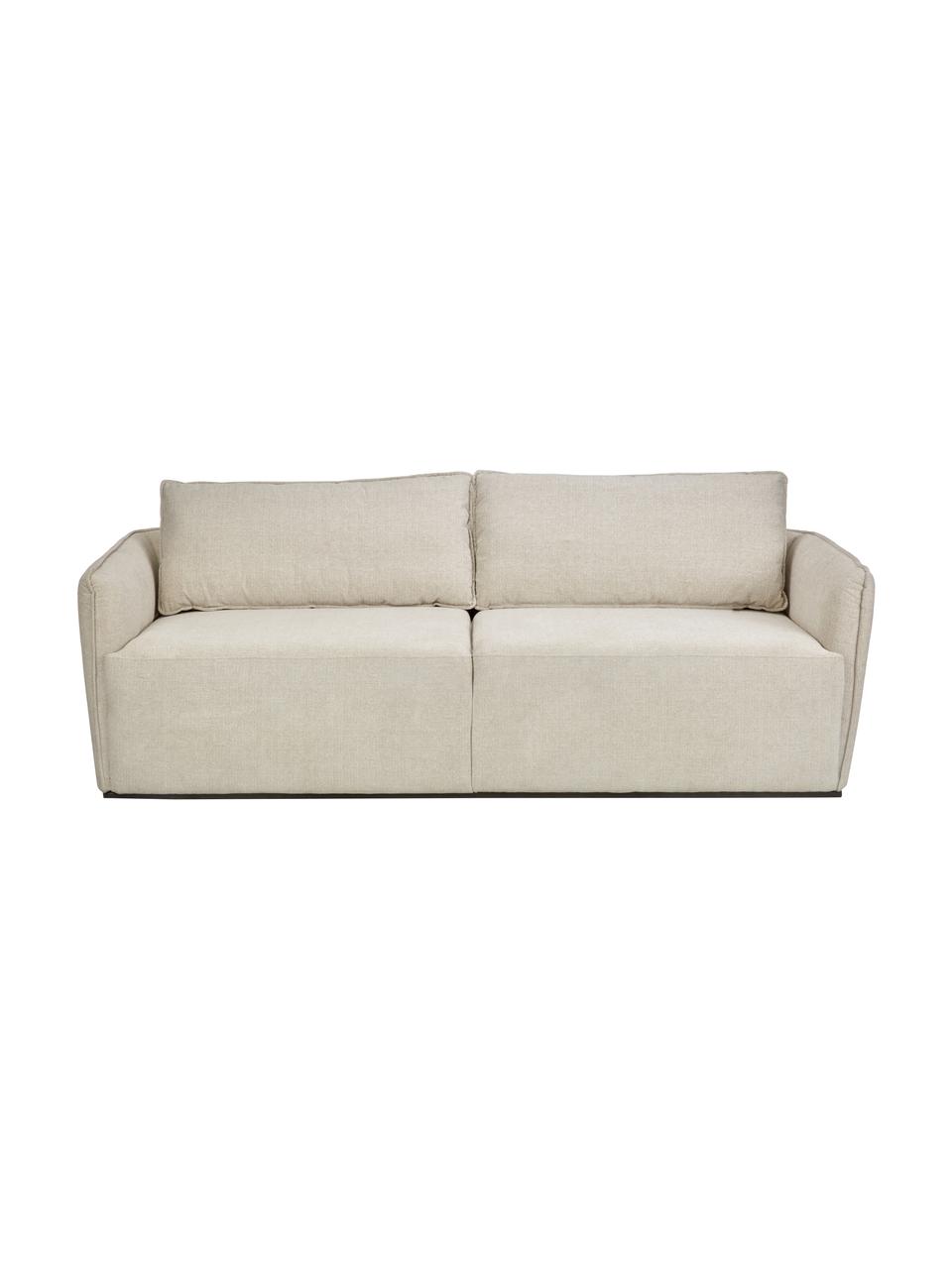 Sofa John (3-Sitzer) in Beige, Bezug: 100% Polyester Der hochwe, Gestell: Massives Eschenholz, Euka, Beige, B 210 x L 98 cm