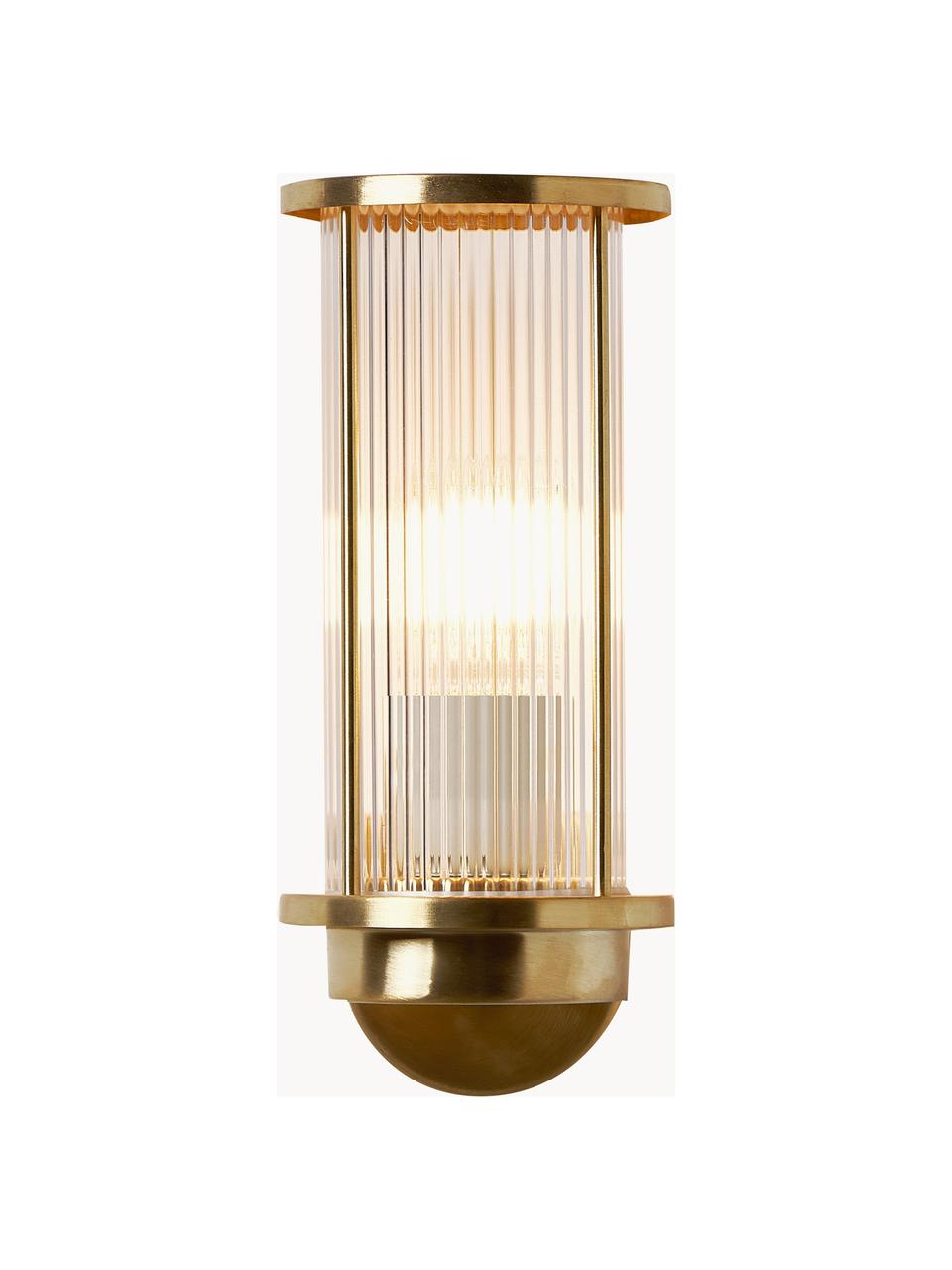 Venkovní nástěnné svítidlo Linton, Zlatá, Ø 13 cm, V 30 cm