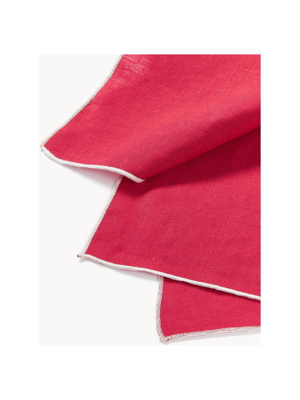 Serwetka z lnu Kennedy, 4 szt., 100% len prany

Len to naturalna tkanina cechująca się przewiewnością, trwałością i niezwyklą miękkością.

Ten produkt został przetestowany pod kątem substancji szkodliwych i certyfikowany zgodnie z STANDARD 100 by OEKO-TEX® 6760CIT, CITEVE., Czerwony, biały, S 45 x D 45 cm
