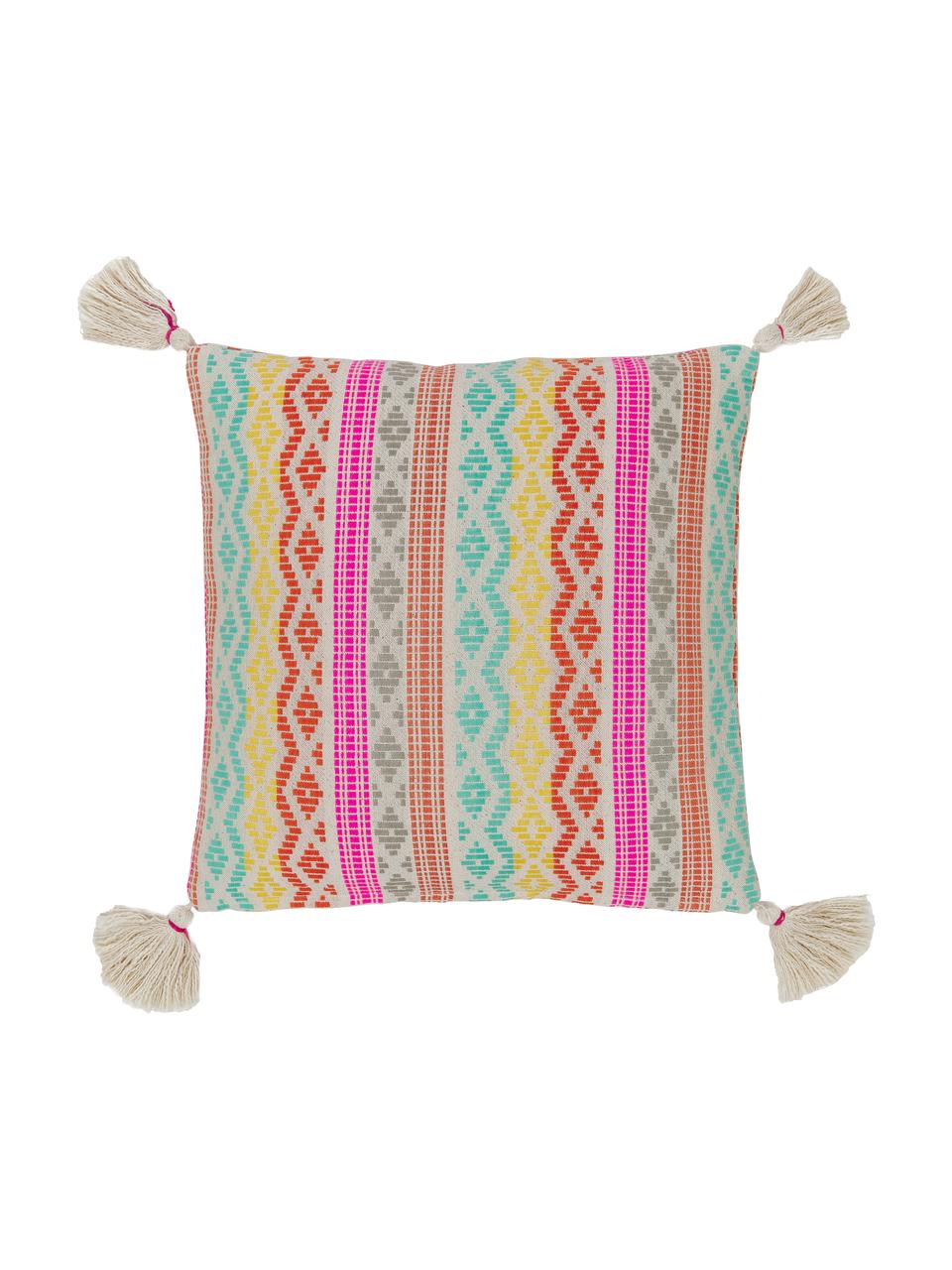 Housse de coussin ethnique Cancun, Multicolore