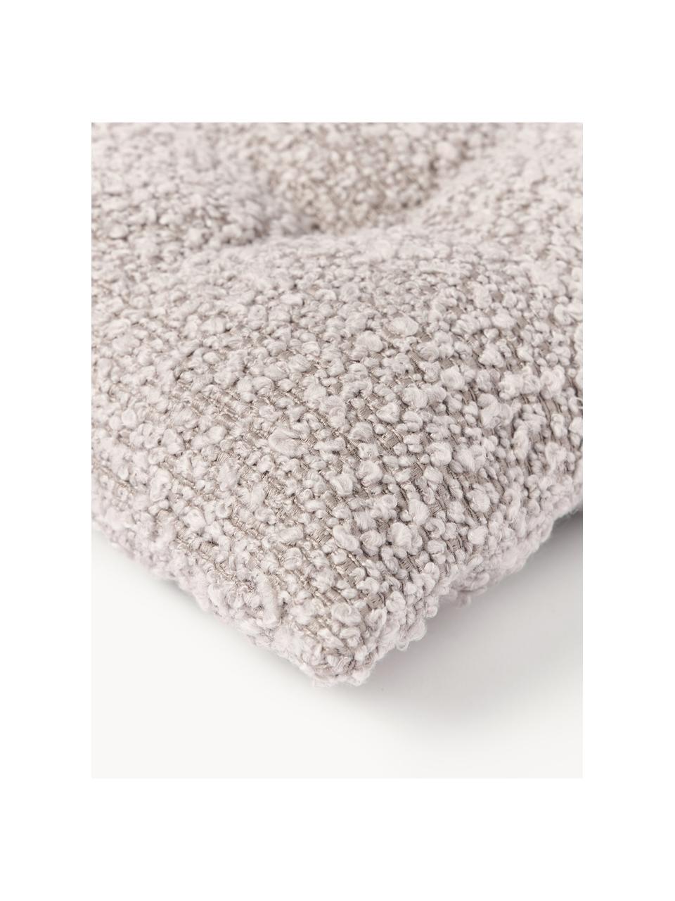 Bouclé-Sitzkissen Bellamie, Hülle: Bouclé (95 % Polyester, 5, Bouclé Lavendel, B 40 x L 40 cm, 2 Stück