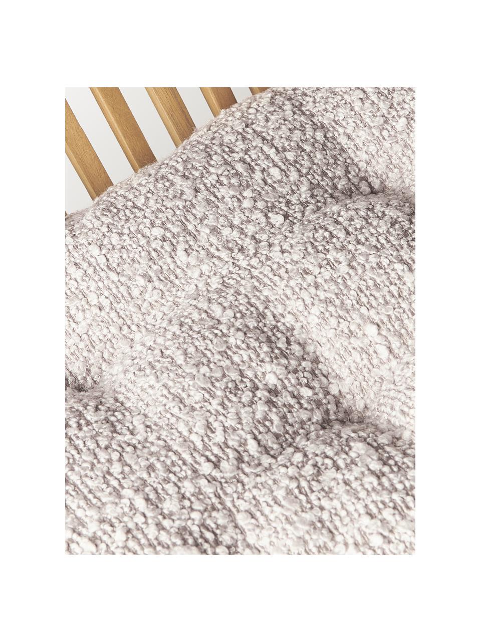 Coussins de chaise en tissu bouclé Bellamie, 2 pièces, Bouclé lavande, larg. 40 x long. 40 cm