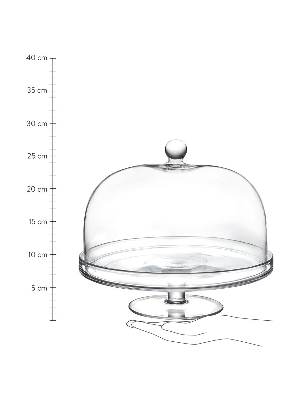 Fuente para poste de cristal Lia, Cristal Luxion, Transparente, Ø 30 x Al 26 cm