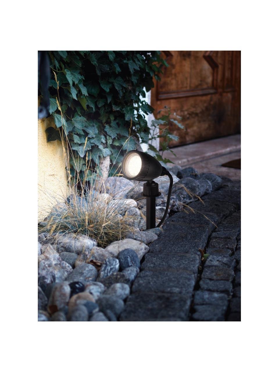 LED spieslamp Nema met stekker, Lamp: kunststof, Diffuser: kunststof, Zwart, B 12 x H 19 cm