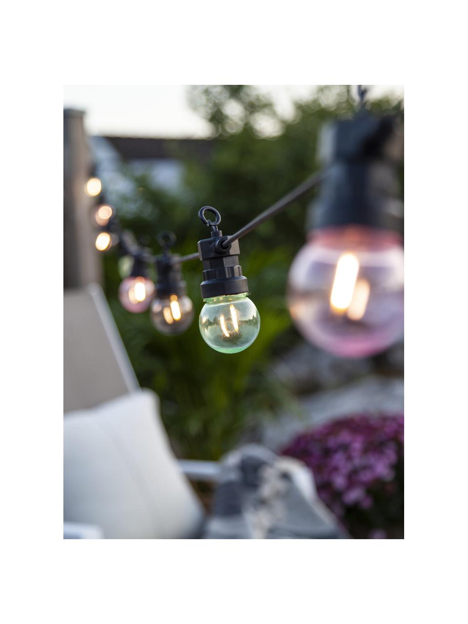 Guirlande lumineuse LED Circus, 855 cm, 20 ampoules, Noir, multicolore, long. 855 cm
