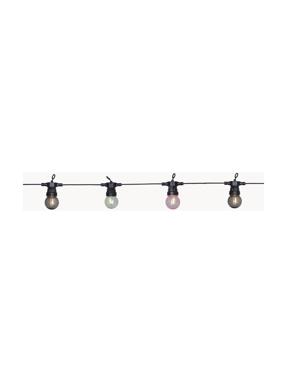 LED-Lichterkette Circus, 855 cm, 20 Lampions, Lampions: Kunststoff, Schwarz, Bunt, L 855 cm