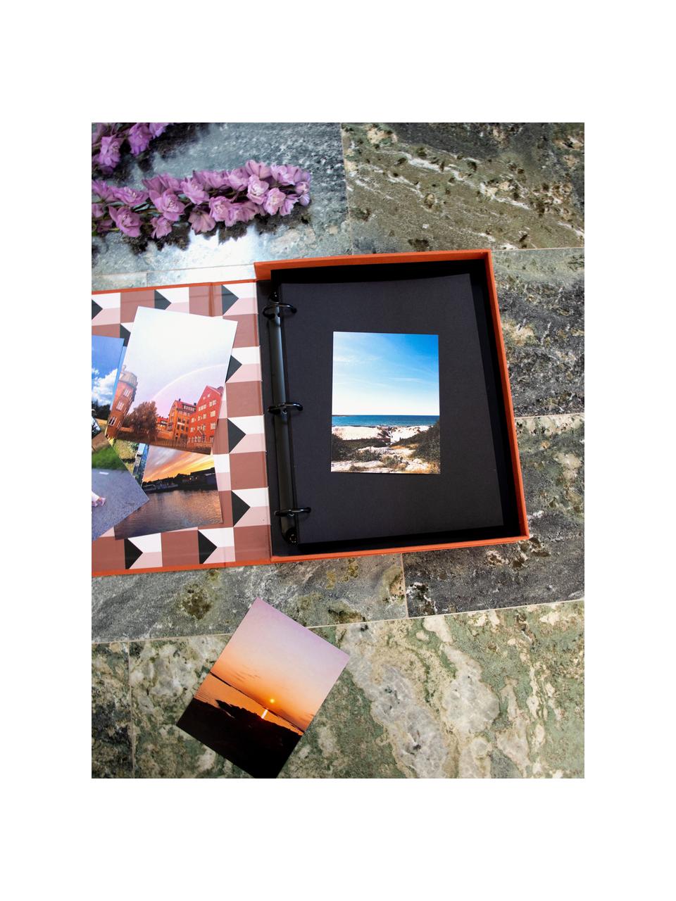 Fotoalbum Life in Pictures, Roestoranje, zwart, L 34 x B 29 cm