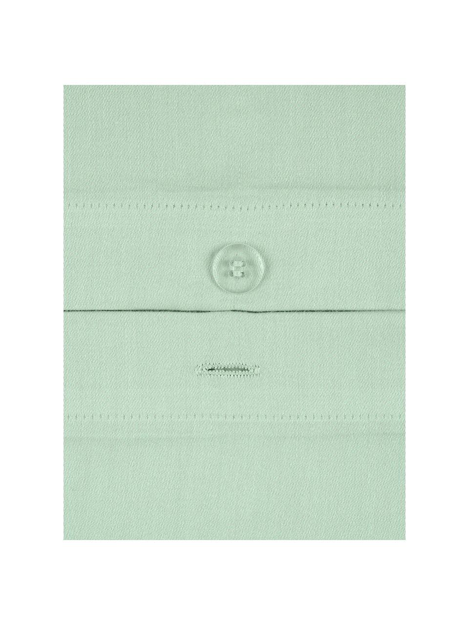 Taie d'oreiller 50x70 satin de coton Comfort, 2 pièces, Vert sauge, 50 x 70 cm