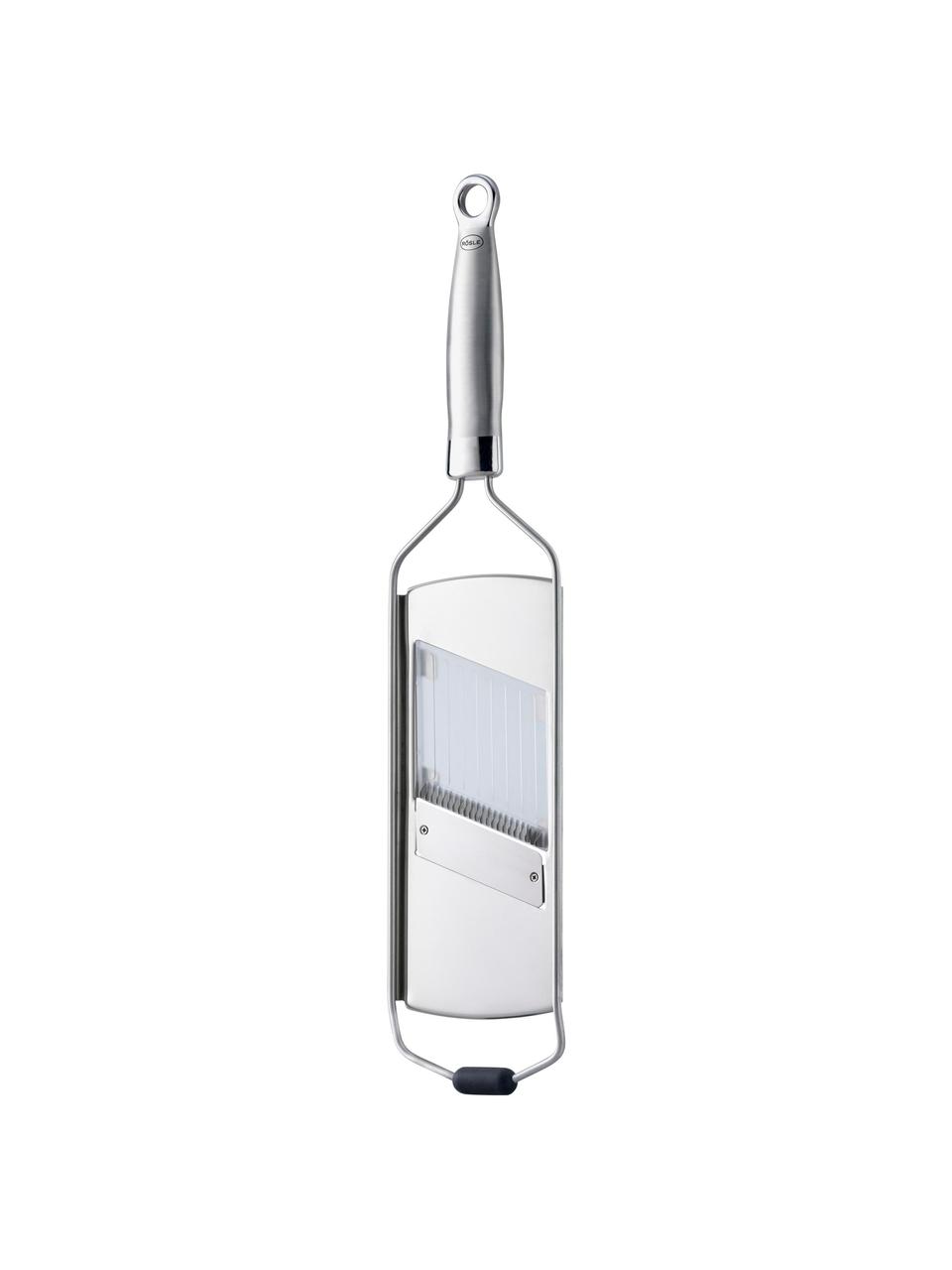 Affettatrice a Julienne in acciaio inox Classic, Acciaio inossidabile 18/10, silicone, Argentato, Lung. 44 cm