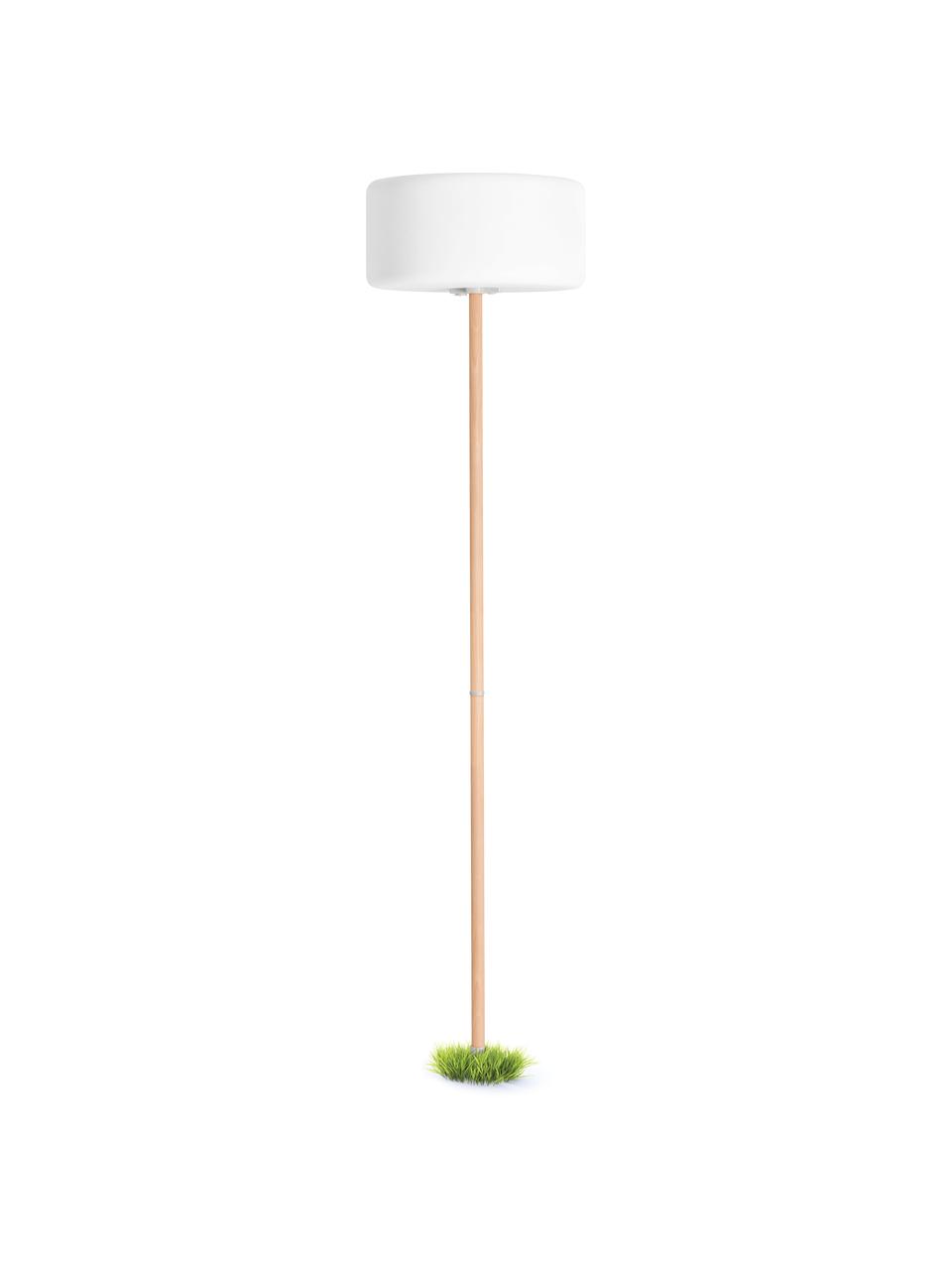 Mobile Außenleuchte Thierry zum Stecken oder Hängen, Lampenschirm: Kunststoff, Weiß, Taupe, Ø 41 x H 21 cm