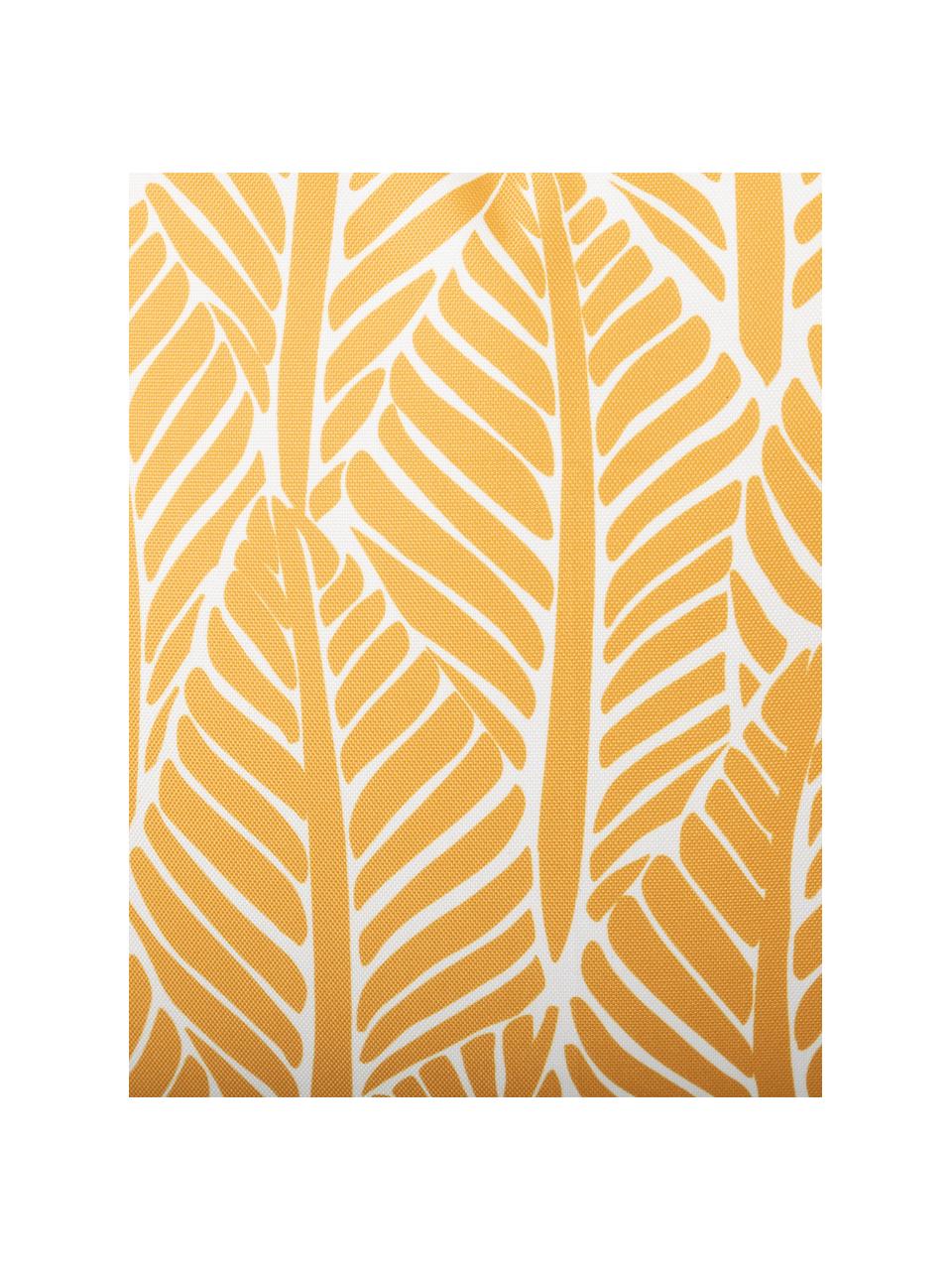 Vonkajší vankúš s motívom listov Sanka, 100 % polyester, Žltá, Š 45 x D 45 cm