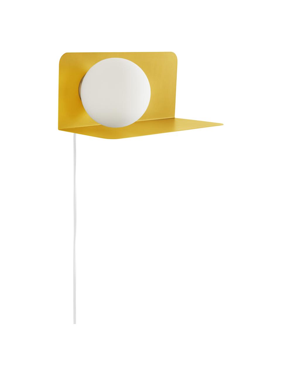 Aplique Walliee, Metal, Amarillo, F 15 x Al 13 cm